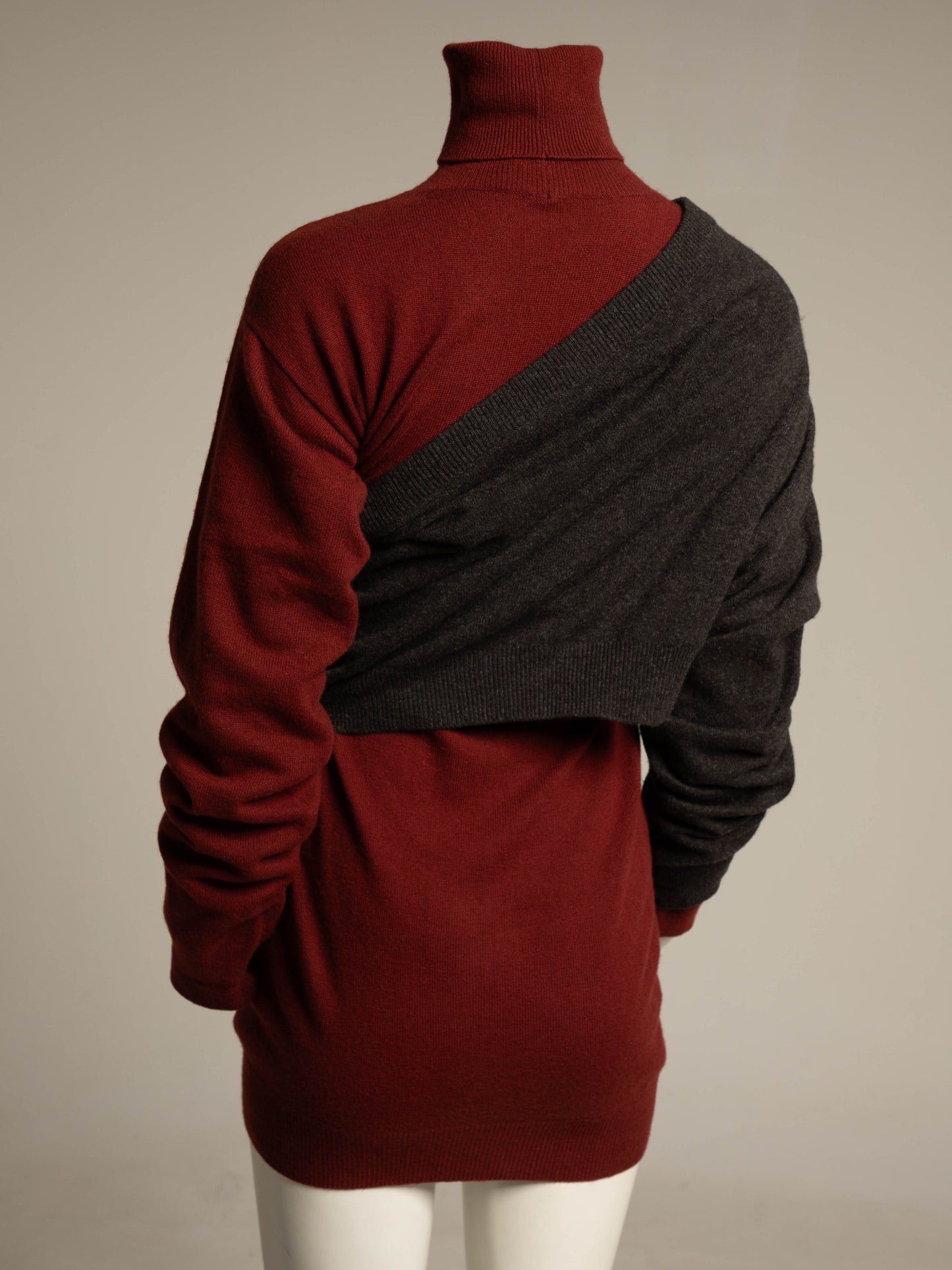 Romeo Gigli A/W 1991 Three Piece Asymmetric Cashmere Jumper Set