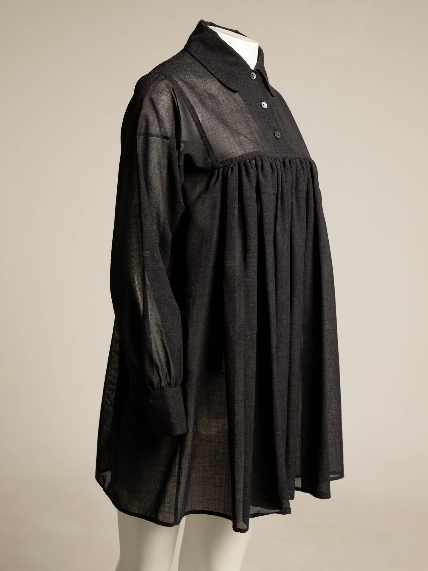 Callaghan Charcoal Wool Lawn Babydoll Dress RESERVED