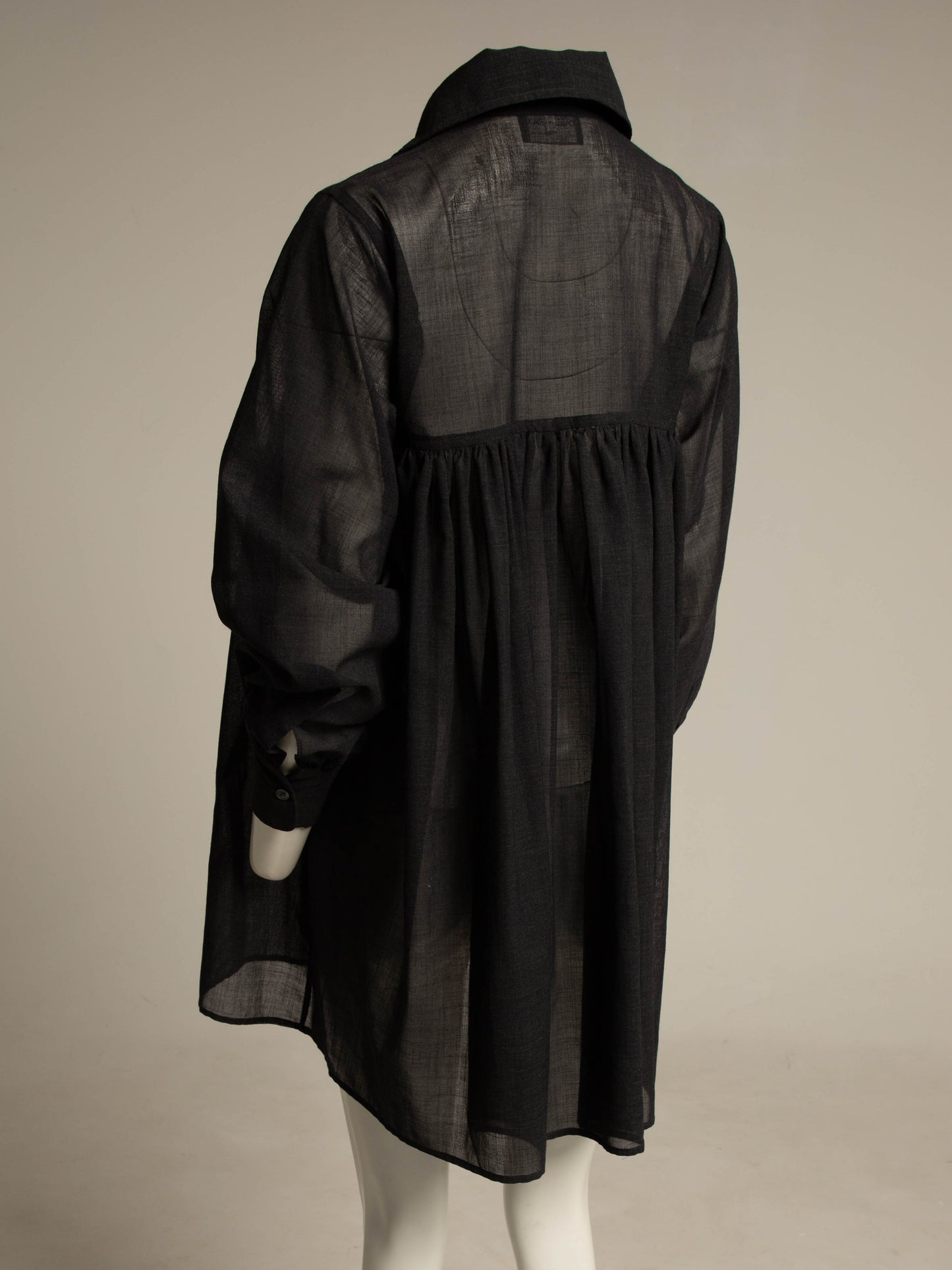 Callaghan Charcoal Wool Lawn Babydoll Dress RESERVED