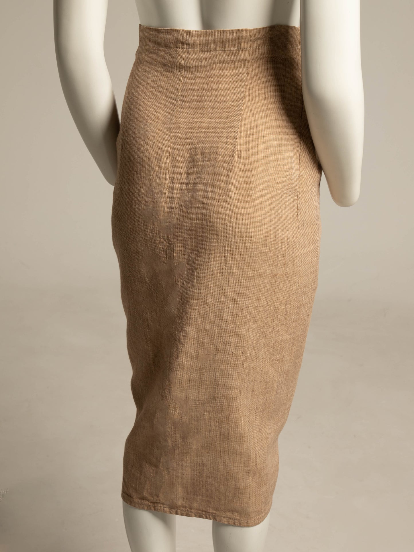Romeo Gigli 1994 Linen Wrap Skirt