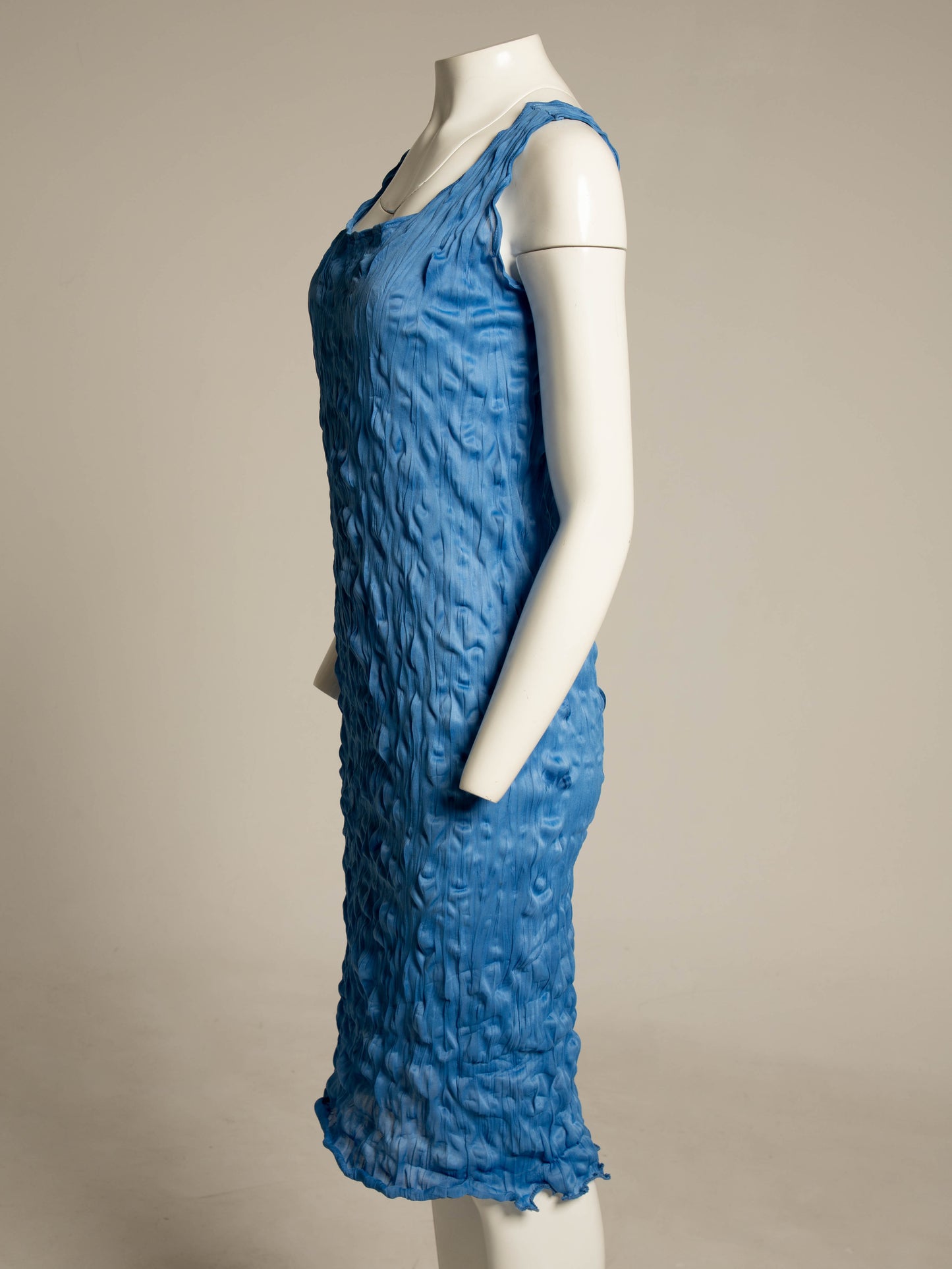 Kenzo Blue Pleated Dress