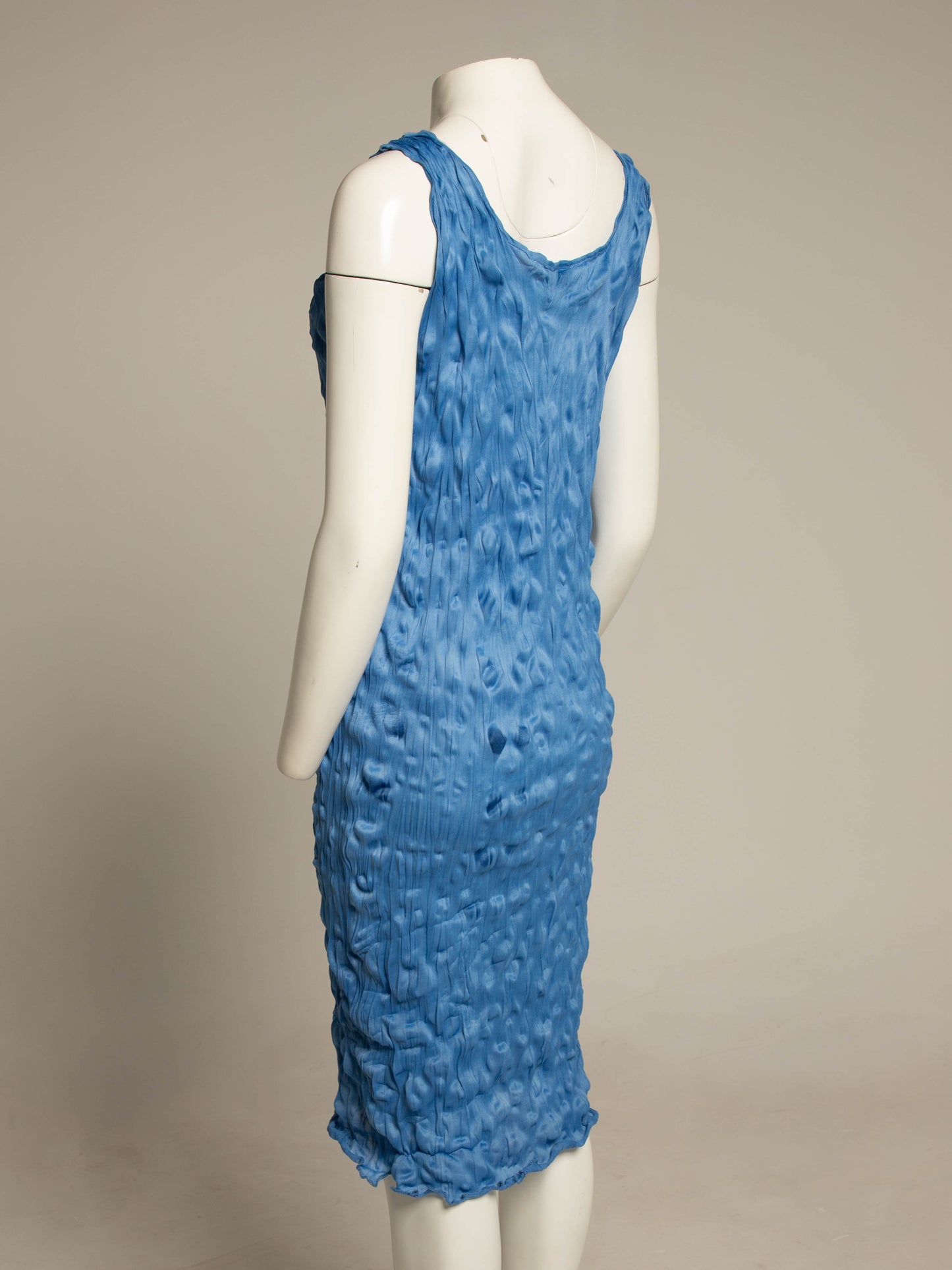 Kenzo Blue Pleated Dress