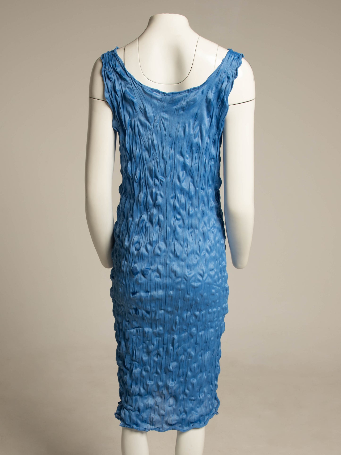 Kenzo Blue Pleated Dress