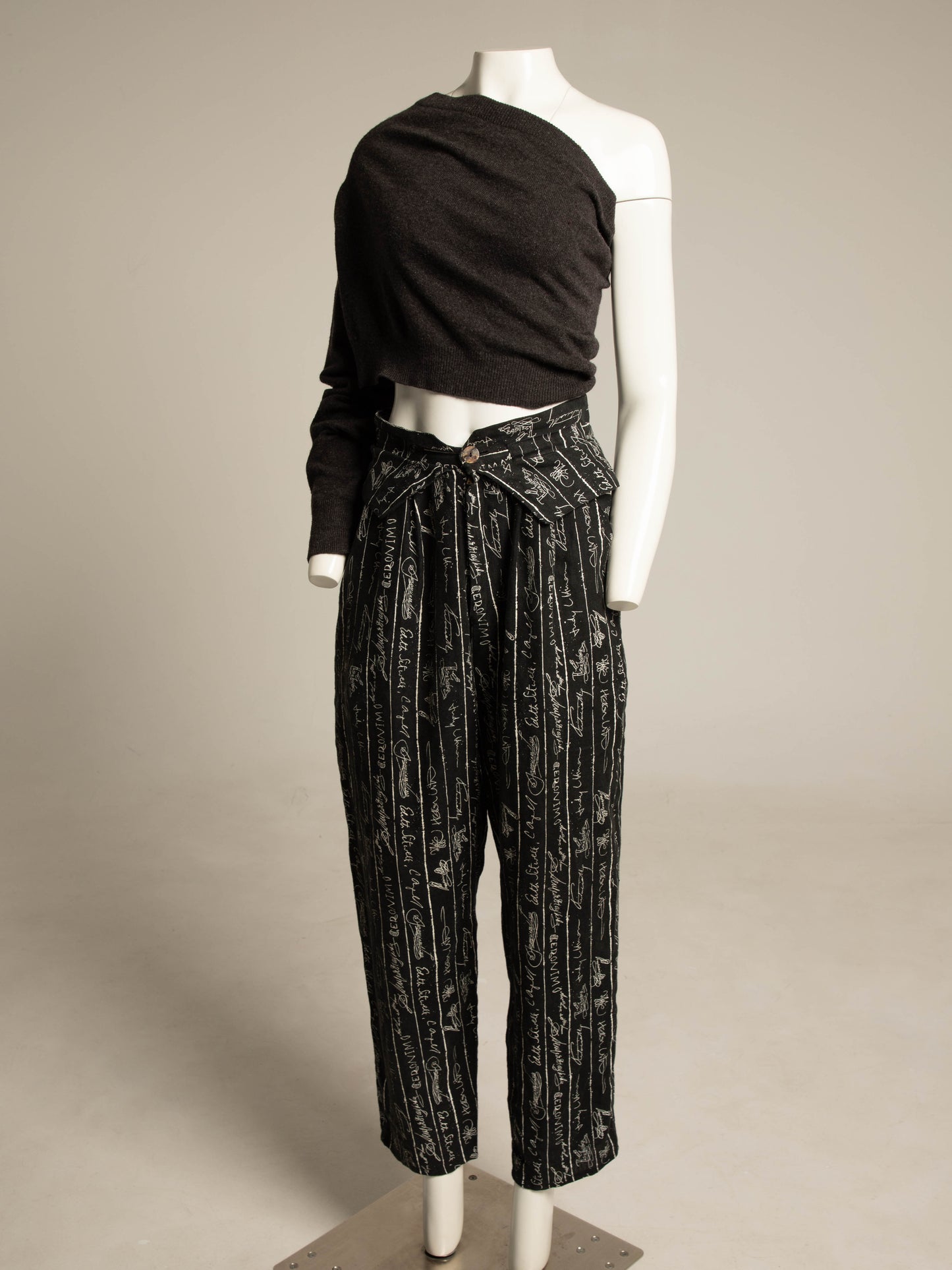English Eccentrics 1986 Signature Print Black Trousers