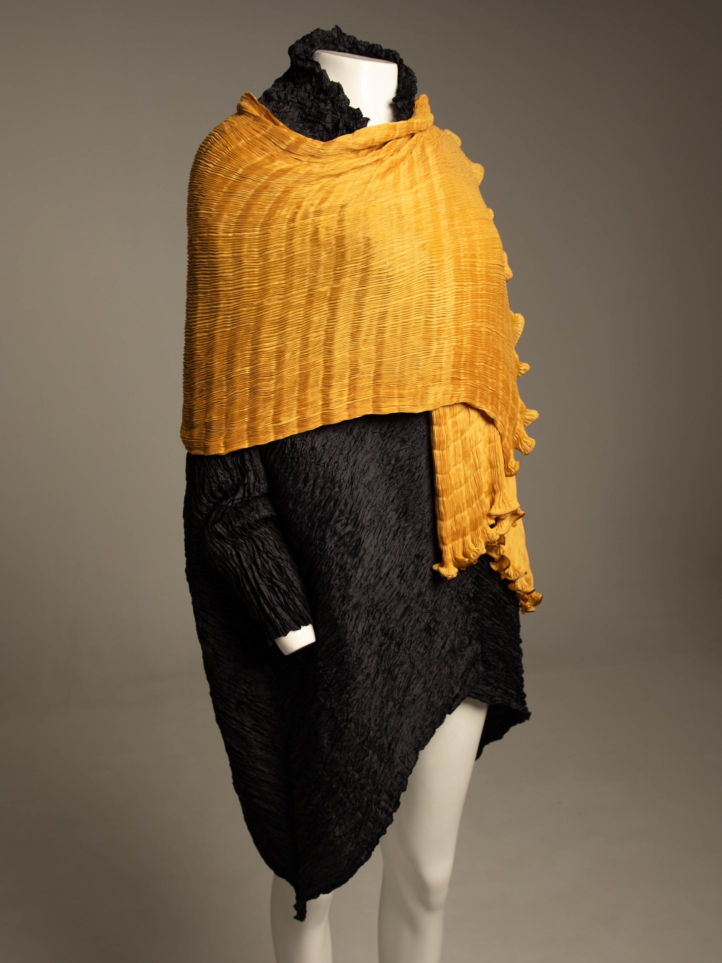Fortuny Venetia Studium Golden Plissé Shawl