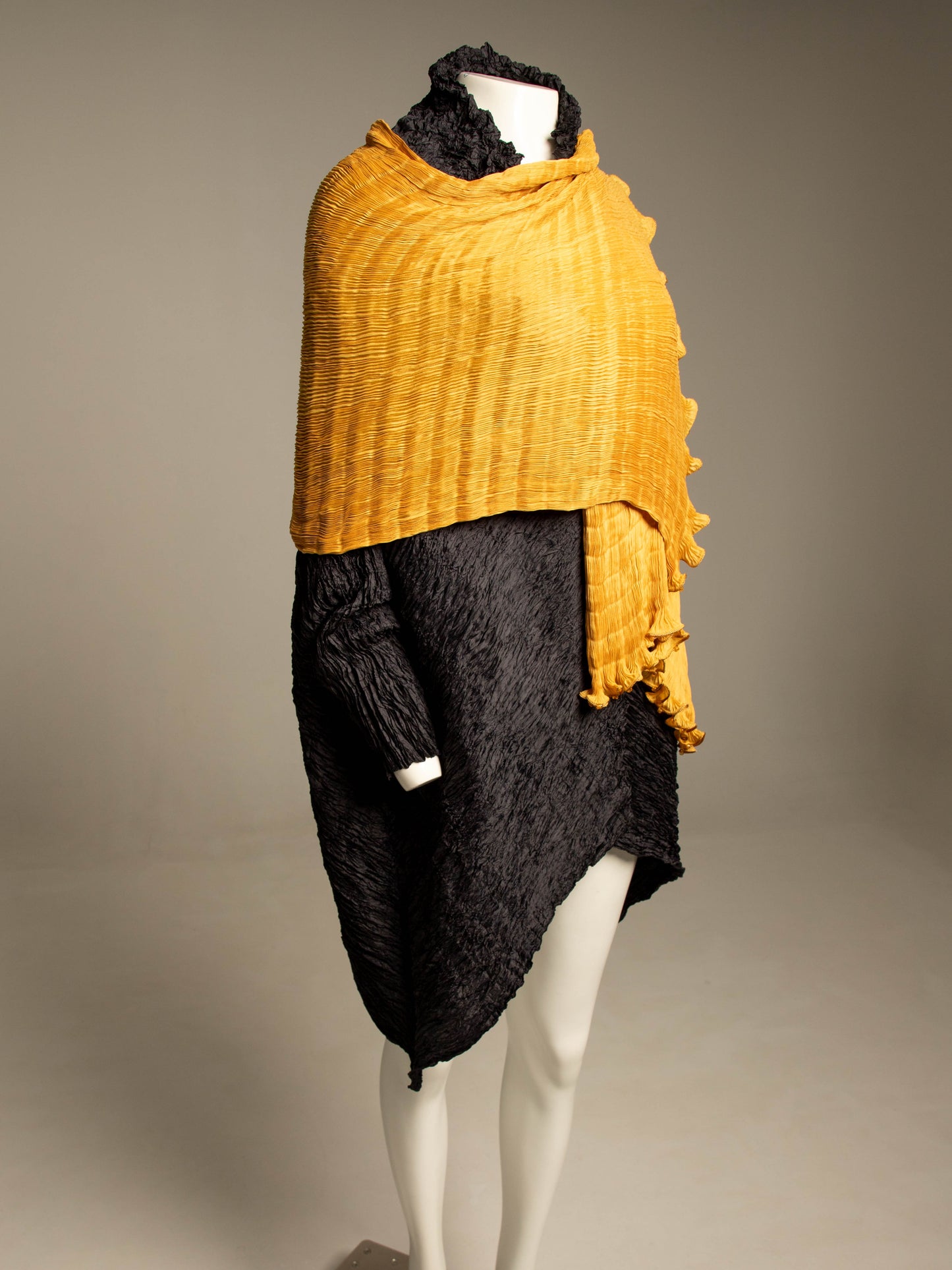 Fortuny Venetia Studium Golden Plissé Shawl