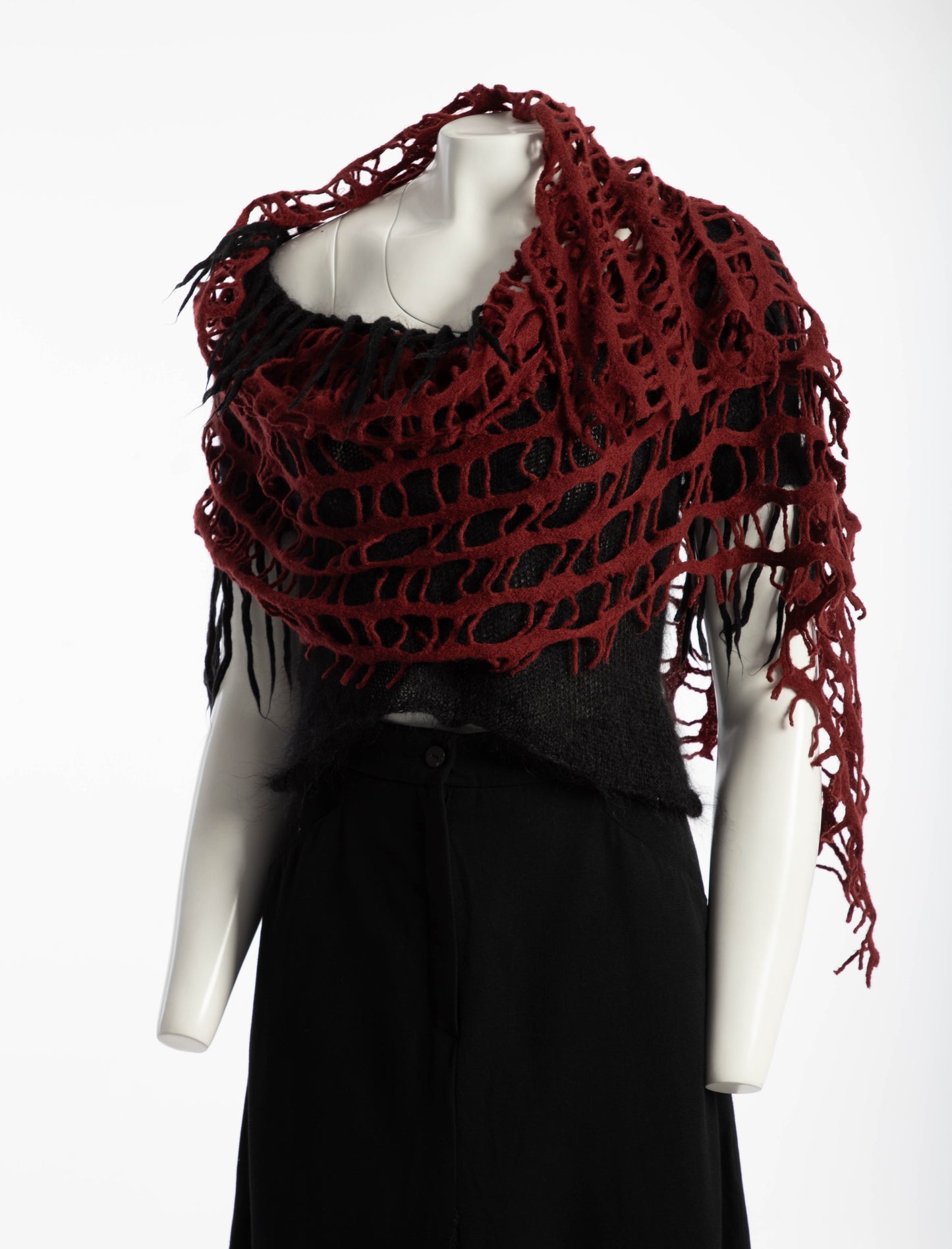 Faliero Sarti Wool Net Shawl