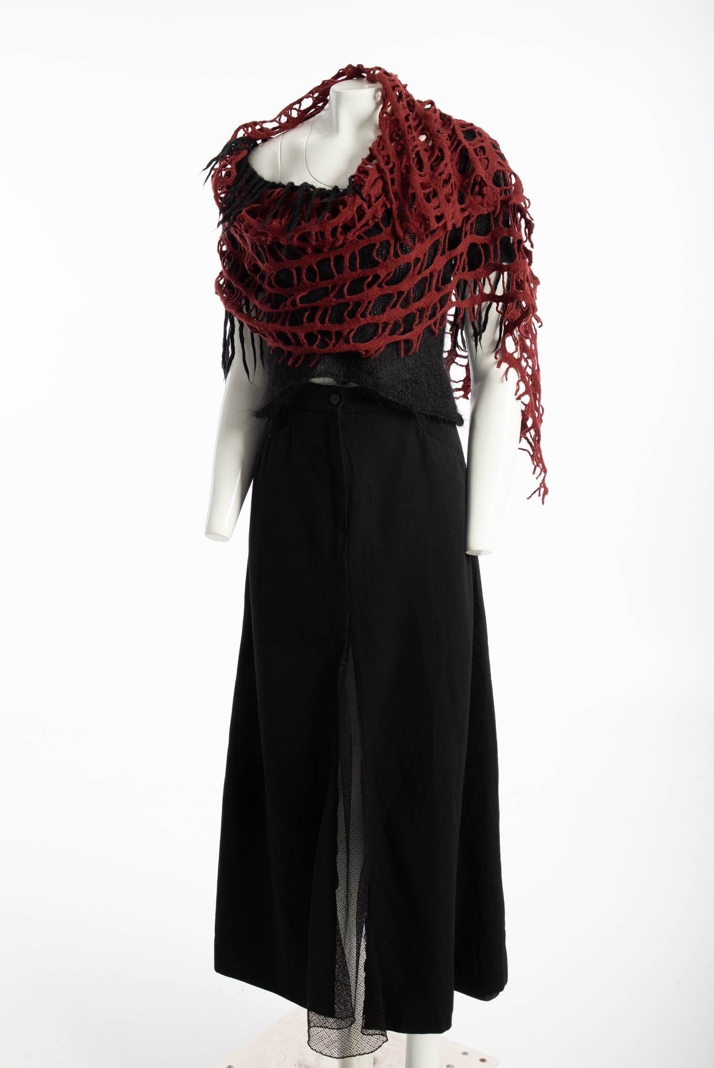 Faliero Sarti Wool Net Shawl