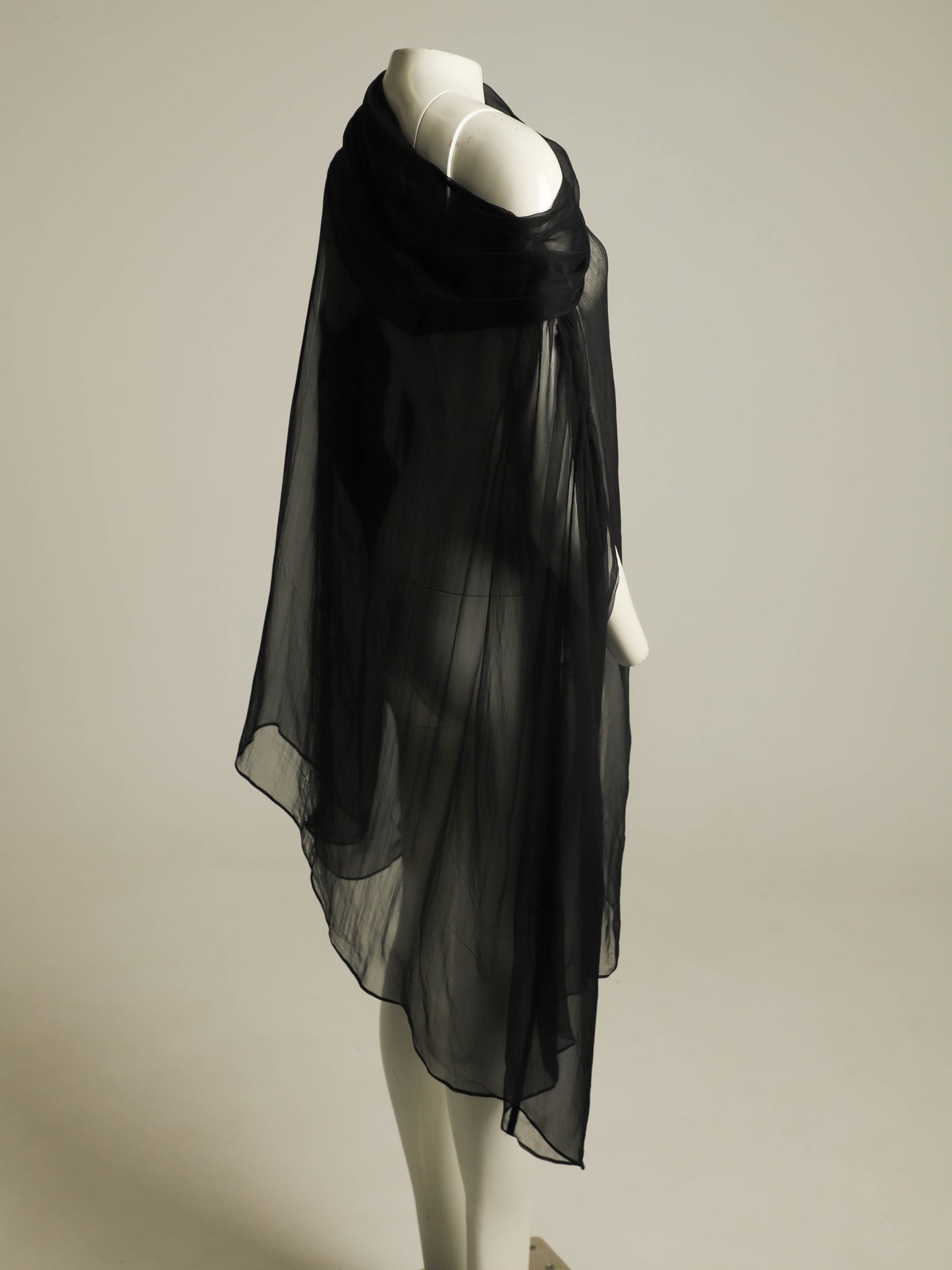 Celia Phillips Black Silk Short 'Atropos' Dress