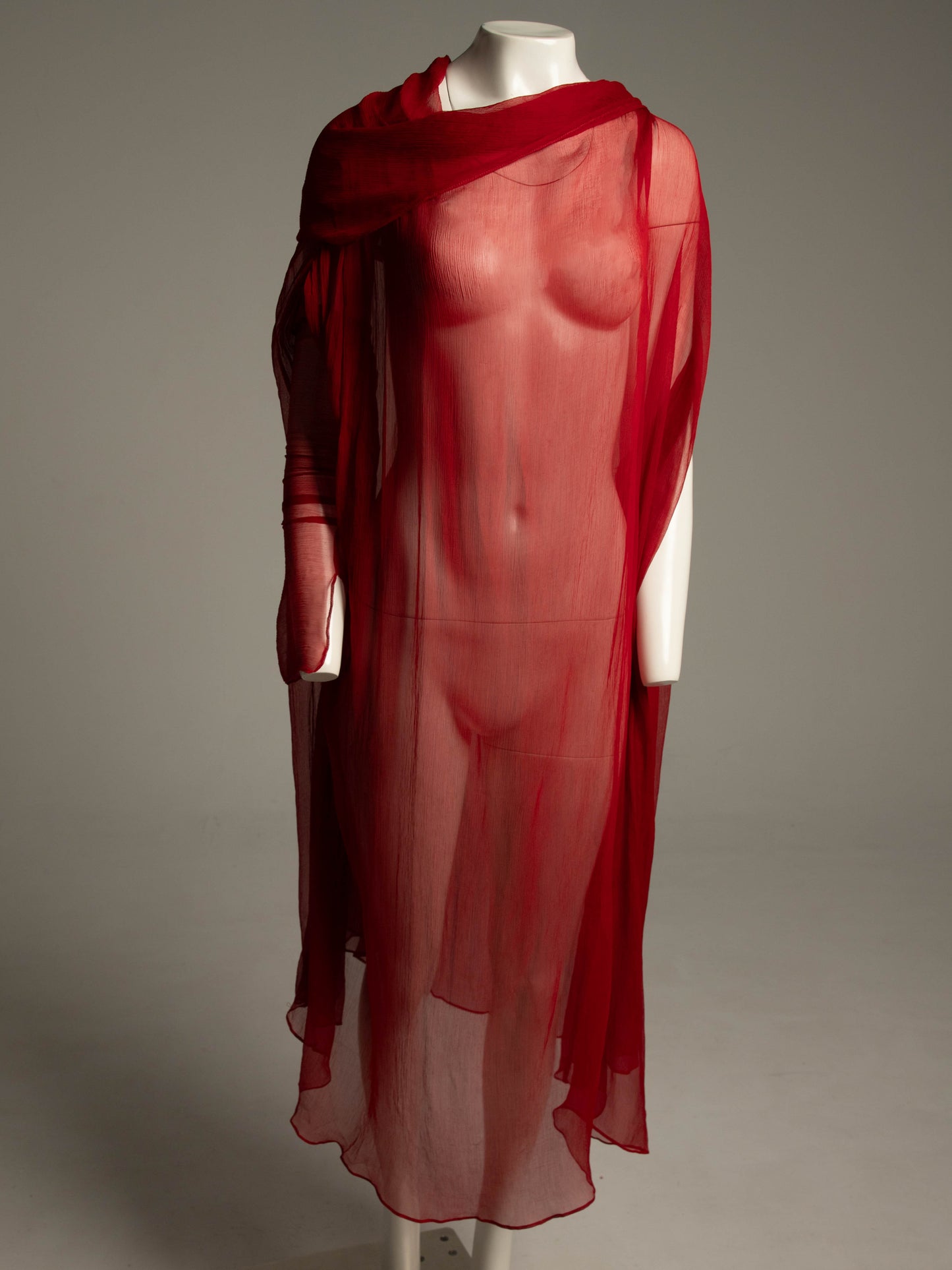 Celia Phillips Red Silk 'Atropos' Dress