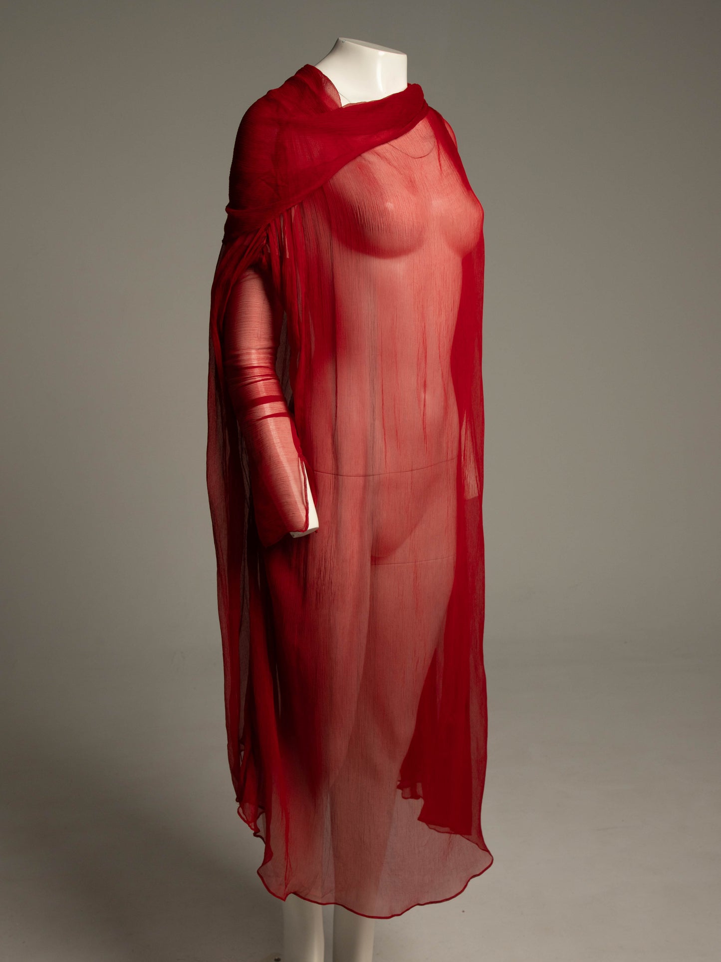 Celia Phillips Red Silk 'Atropos' Dress