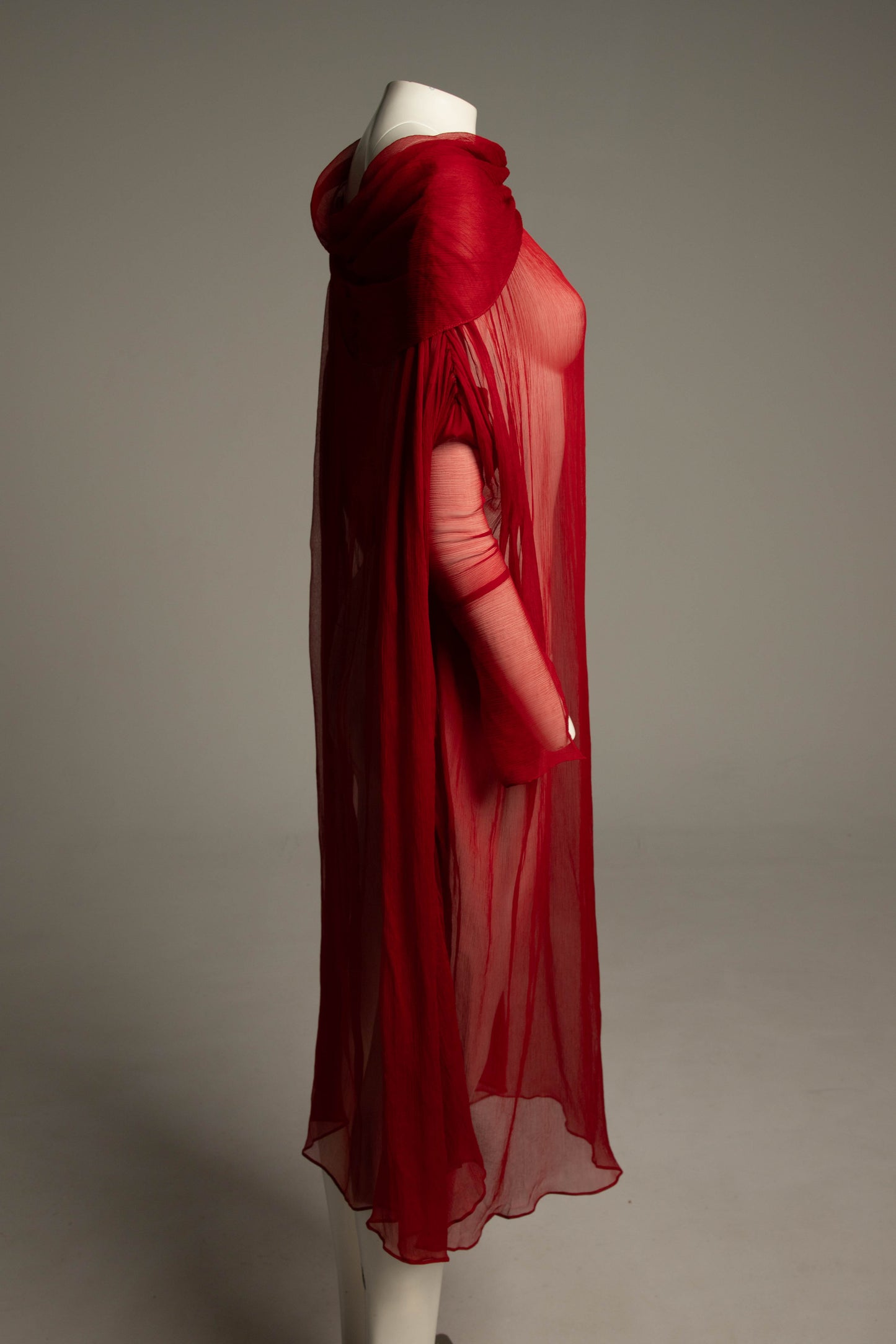 Celia Phillips Red Silk 'Atropos' Dress