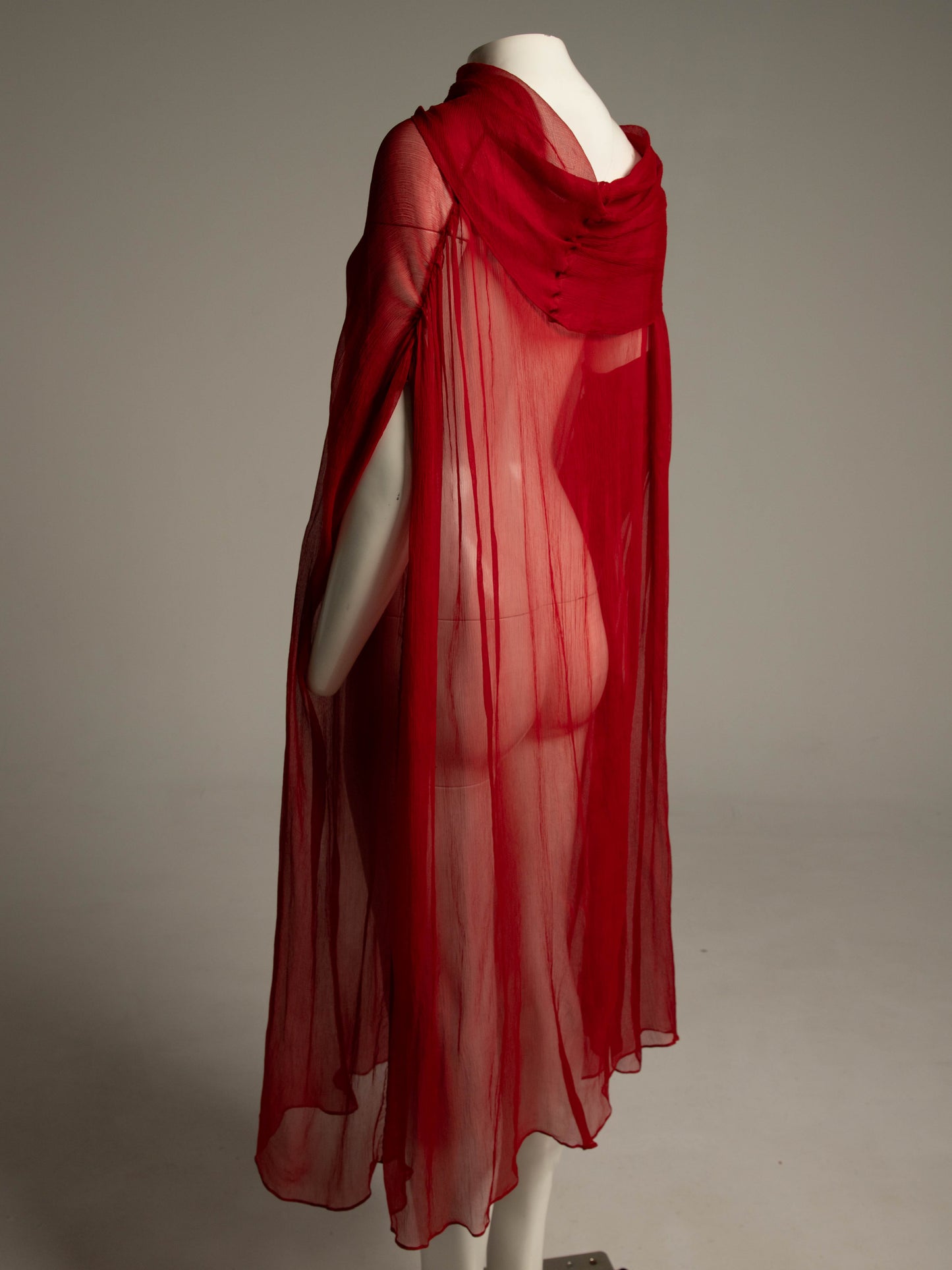 Celia Phillips Red Silk 'Atropos' Dress