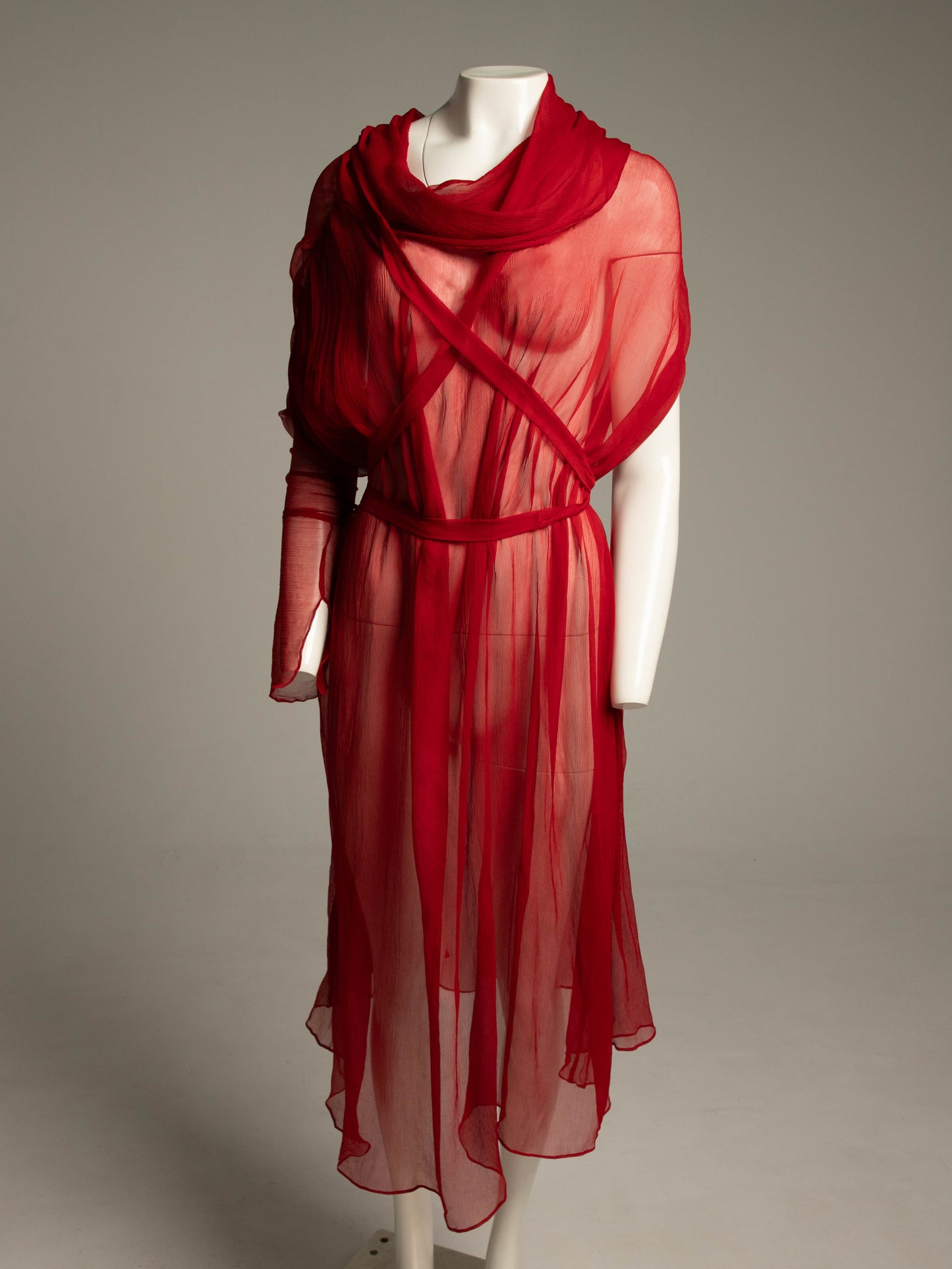 Celia Phillips Red Silk 'Atropos' Dress