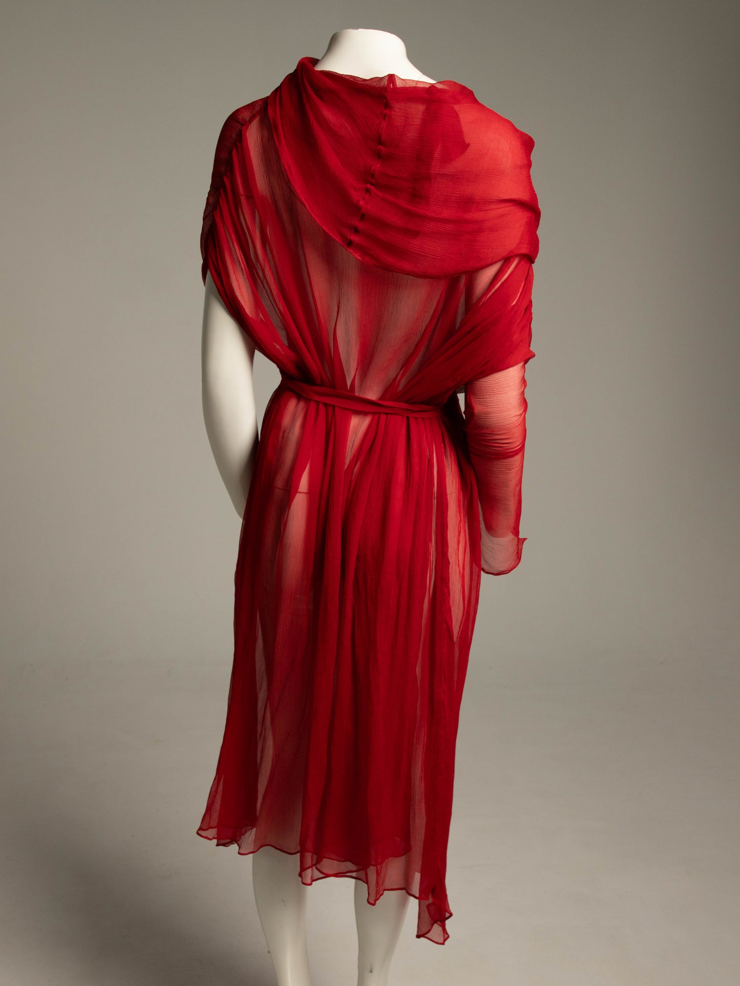 Celia Phillips Red Silk 'Atropos' Dress