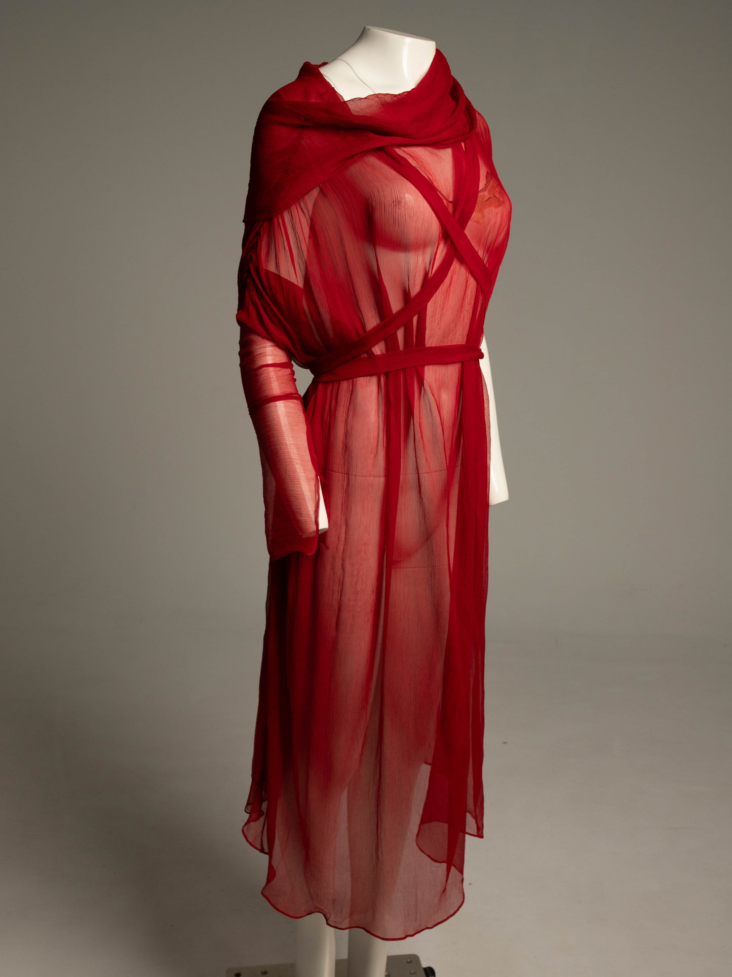 Celia Phillips Red Silk 'Atropos' Dress