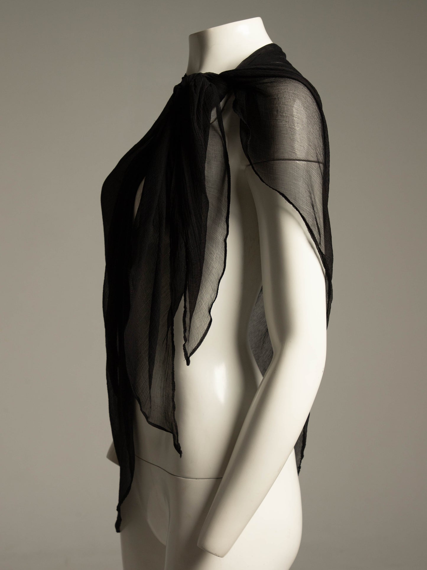 Celia Phillips Black Silk 'Persephone' Blouse