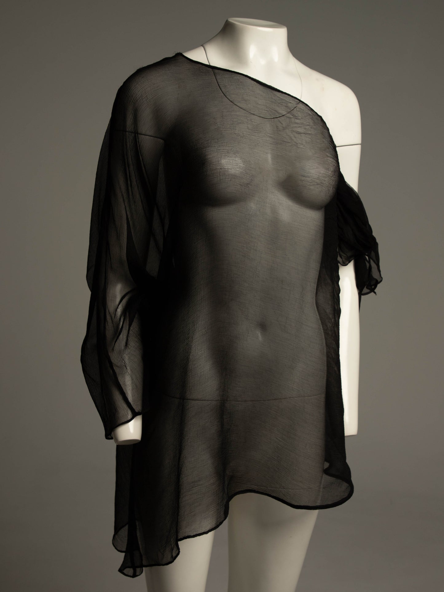 Celia Phillips Black Silk 'Persephone' Blouse