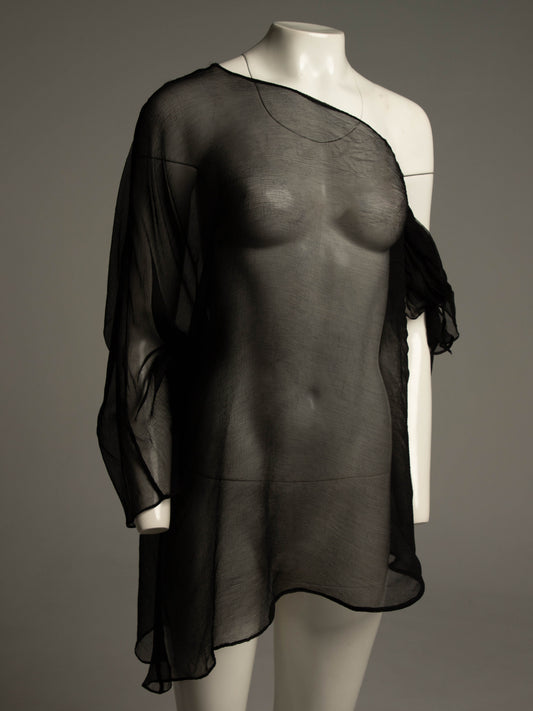 Celia Phillips Black Silk 'Persephone' Blouse