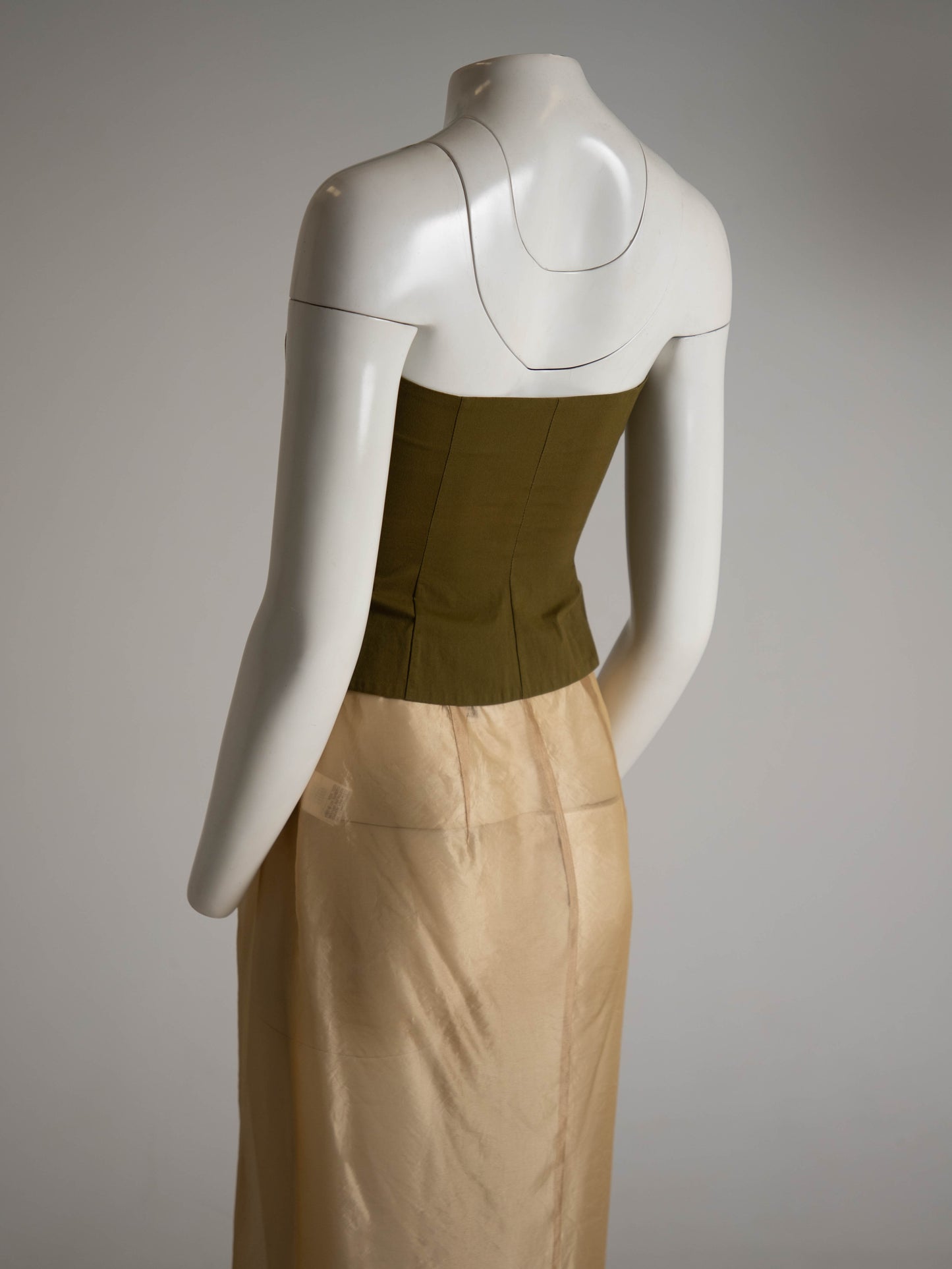 Romeo Gigli S/S 1990 Green Bustier Top