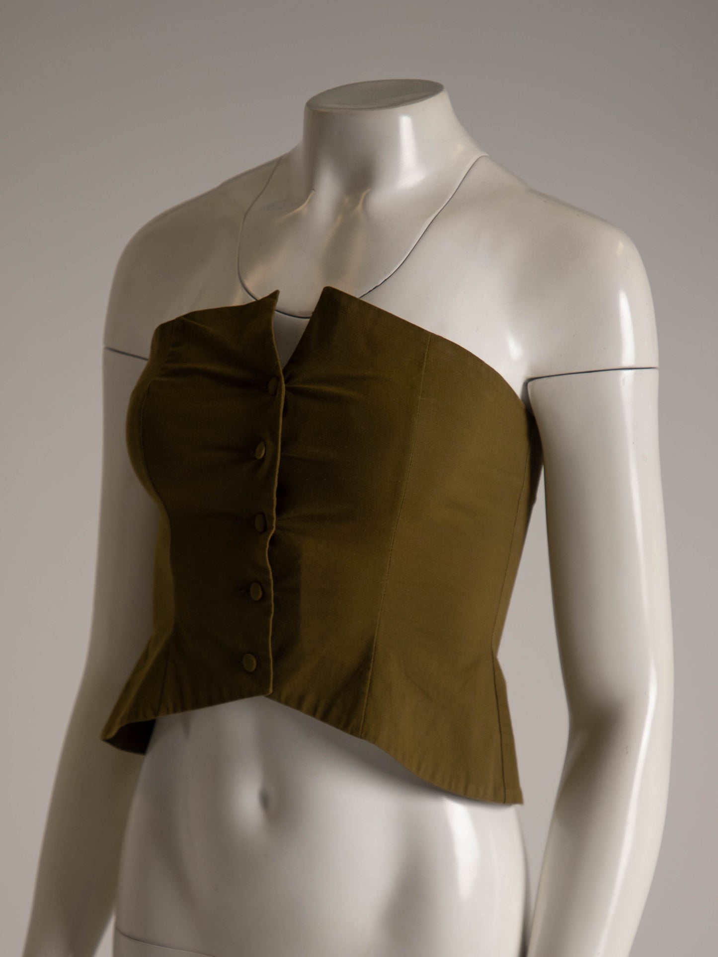 Romeo Gigli S/S 1990 Green Bustier Top