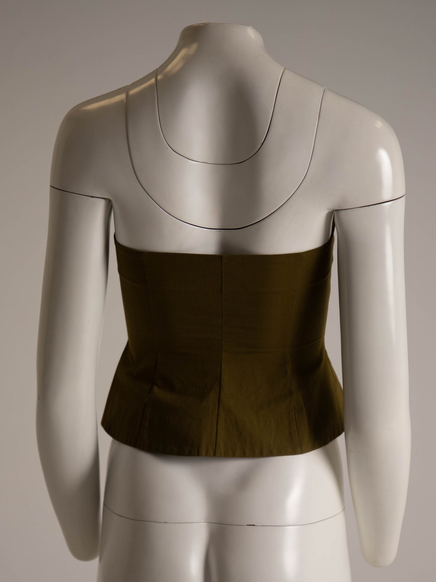 Romeo Gigli S/S 1990 Green Bustier Top