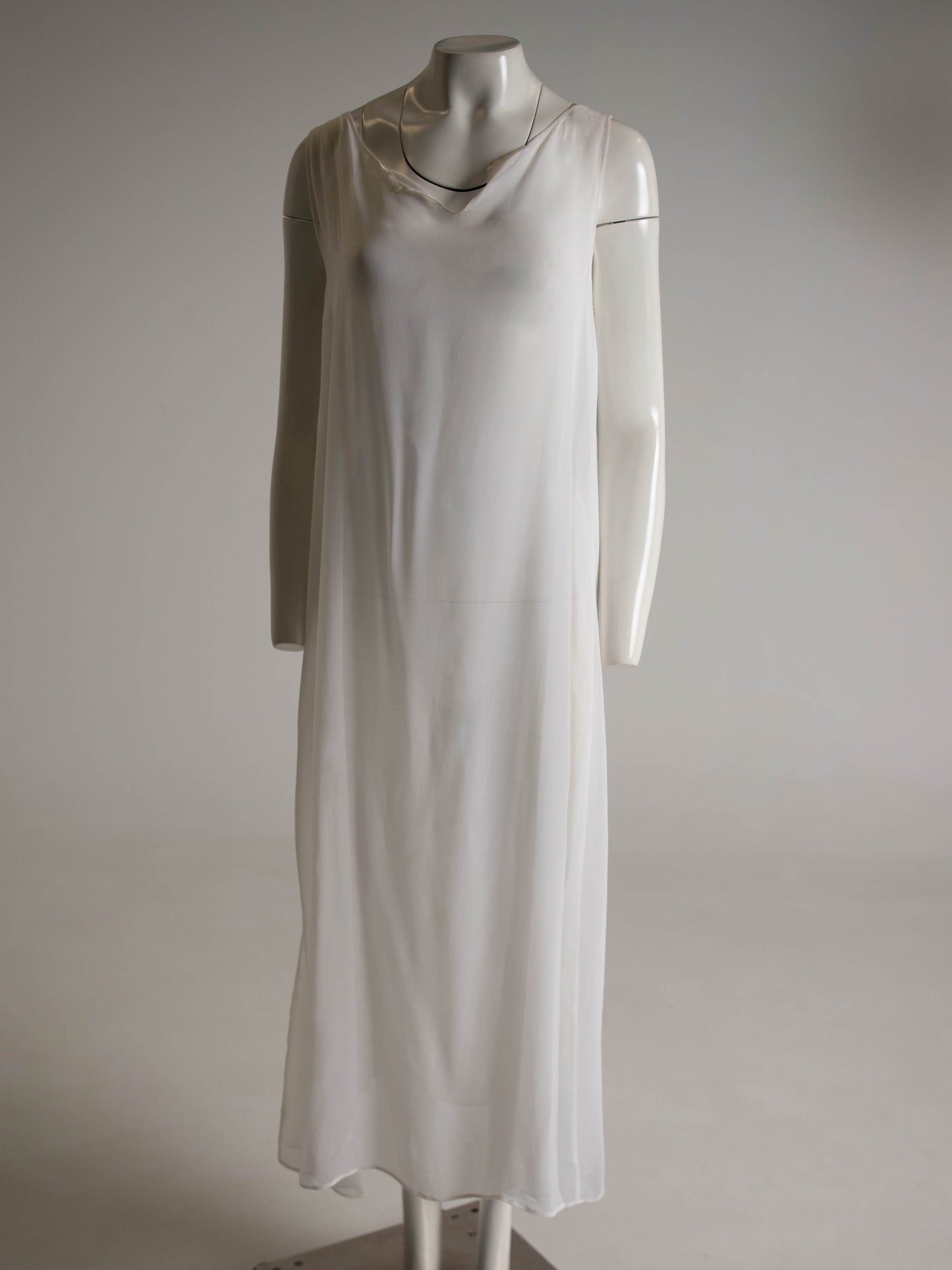 Dolce & Gabbana White Long Sheath Dress