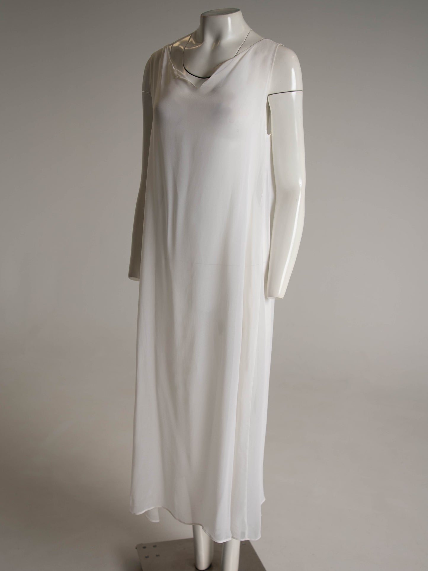 Dolce & Gabbana White Long Sheath Dress