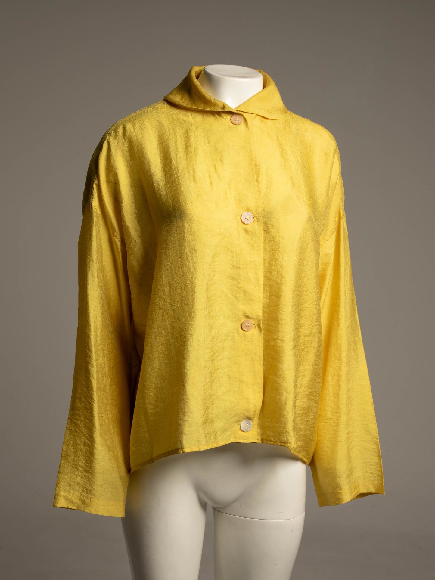 Callaghan Romeo Gigli Era 1989 Yellow Silk Blouse