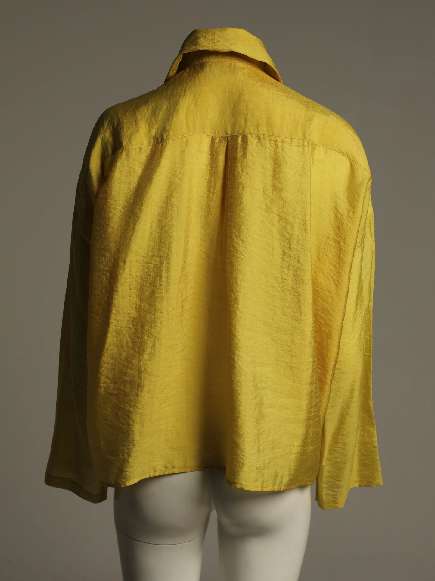 Callaghan Romeo Gigli Era 1989 Yellow Silk Blouse