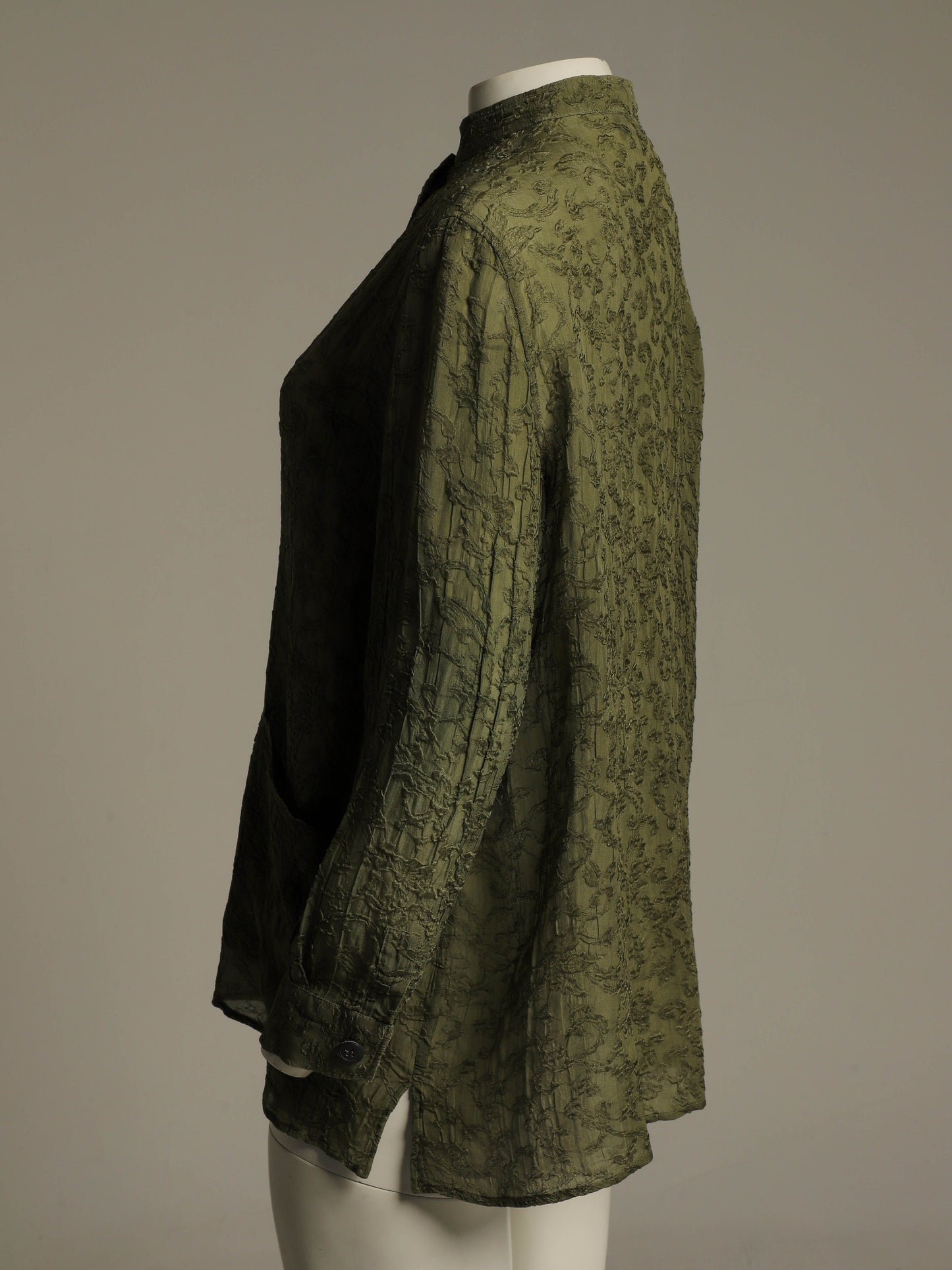 Callaghan Romeo Gigli Era Green Floral Silk Blouse
