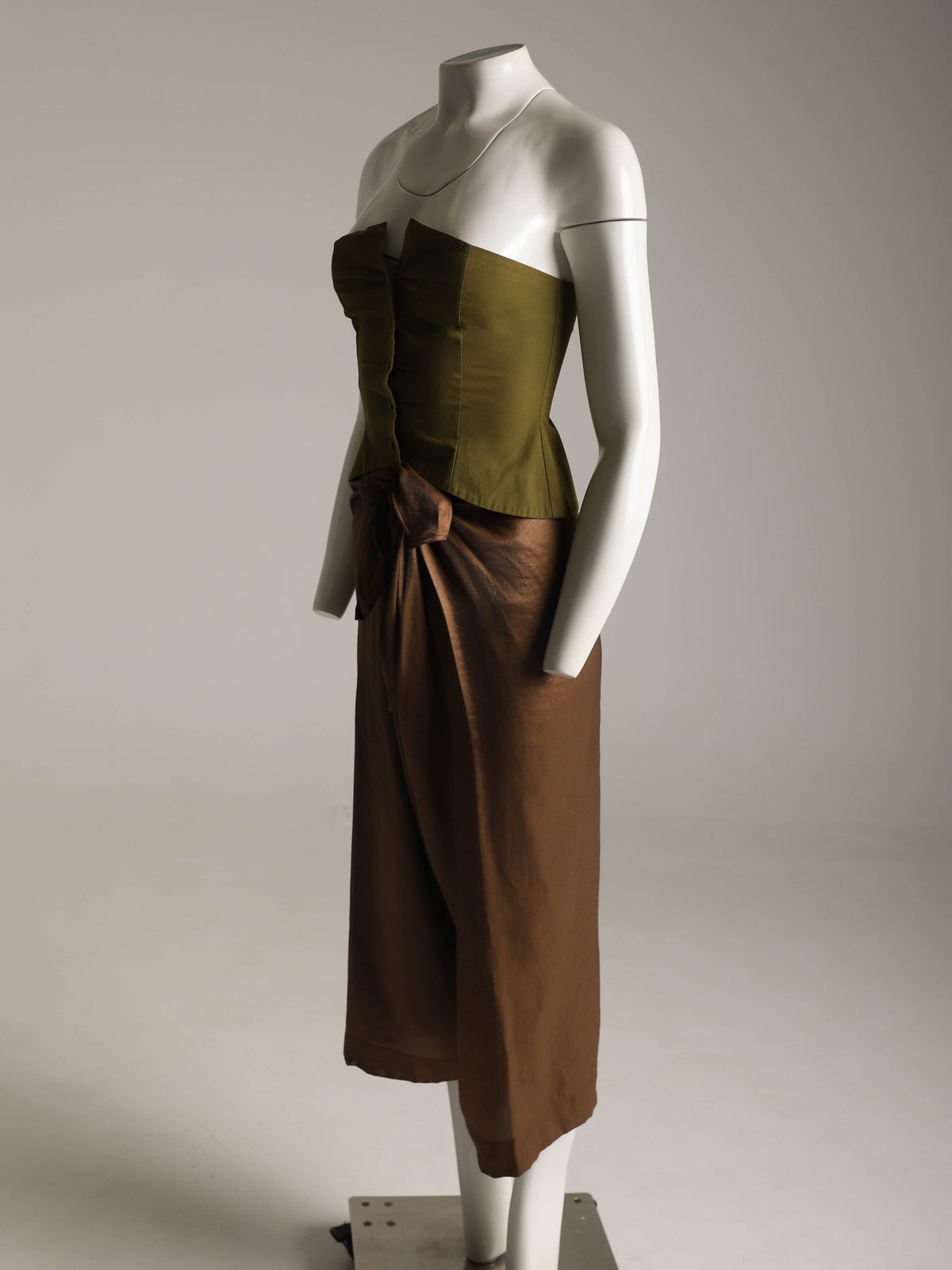 Romeo Gigli S/S 1990 Green Bustier Top