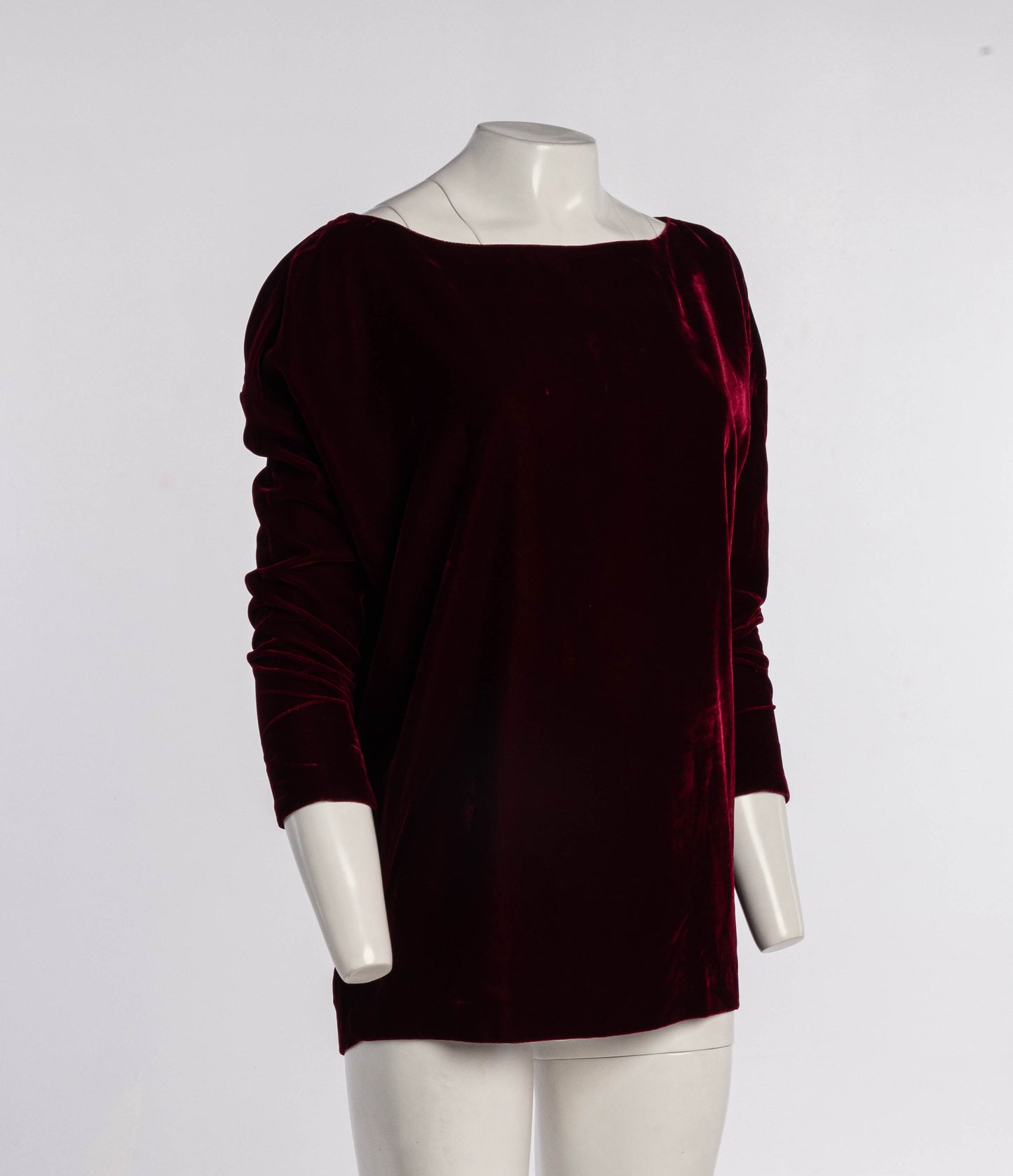 Romeo Gigli 1985 Red Velvet Cocoon Top