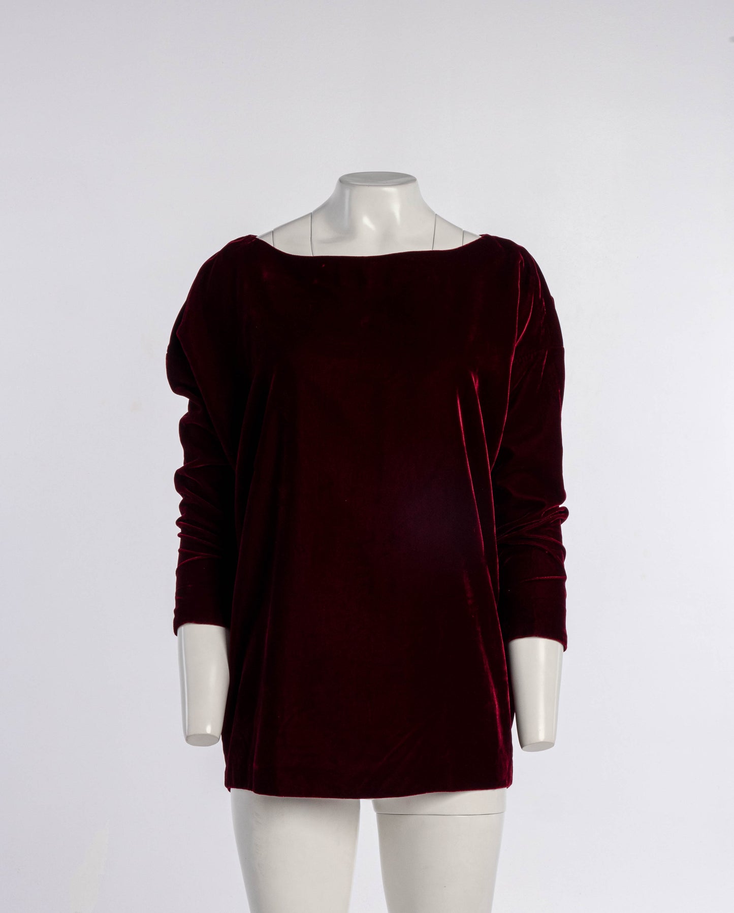 Romeo Gigli 1985 Red Velvet Cocoon Top