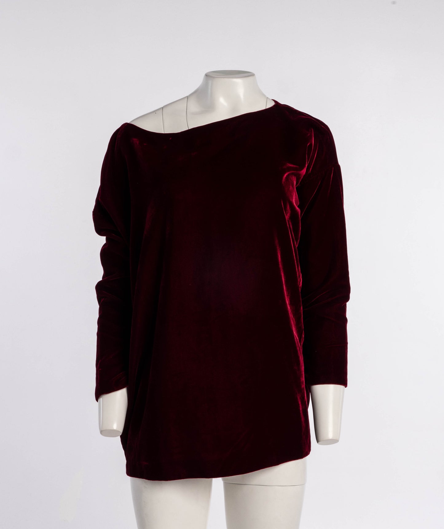 Romeo Gigli 1985 Red Velvet Cocoon Top