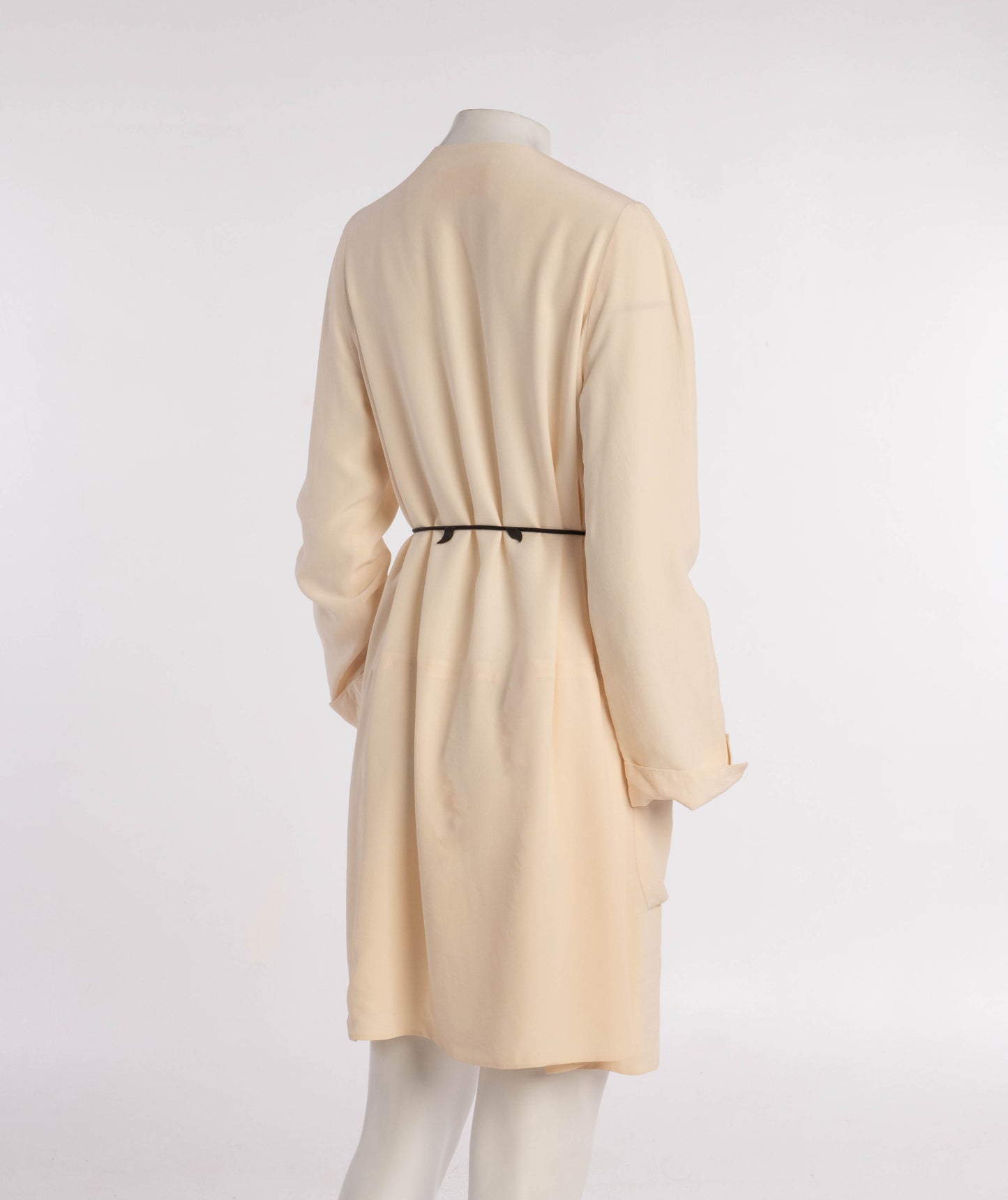 Chloé, Karl Lagerfeld Era S/S 1994 Cream Silk Duster Jacket