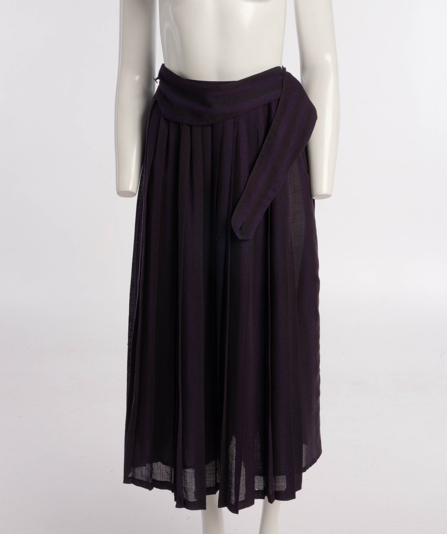 Nanni Strada Purple Wool Voile Trouser Kilt