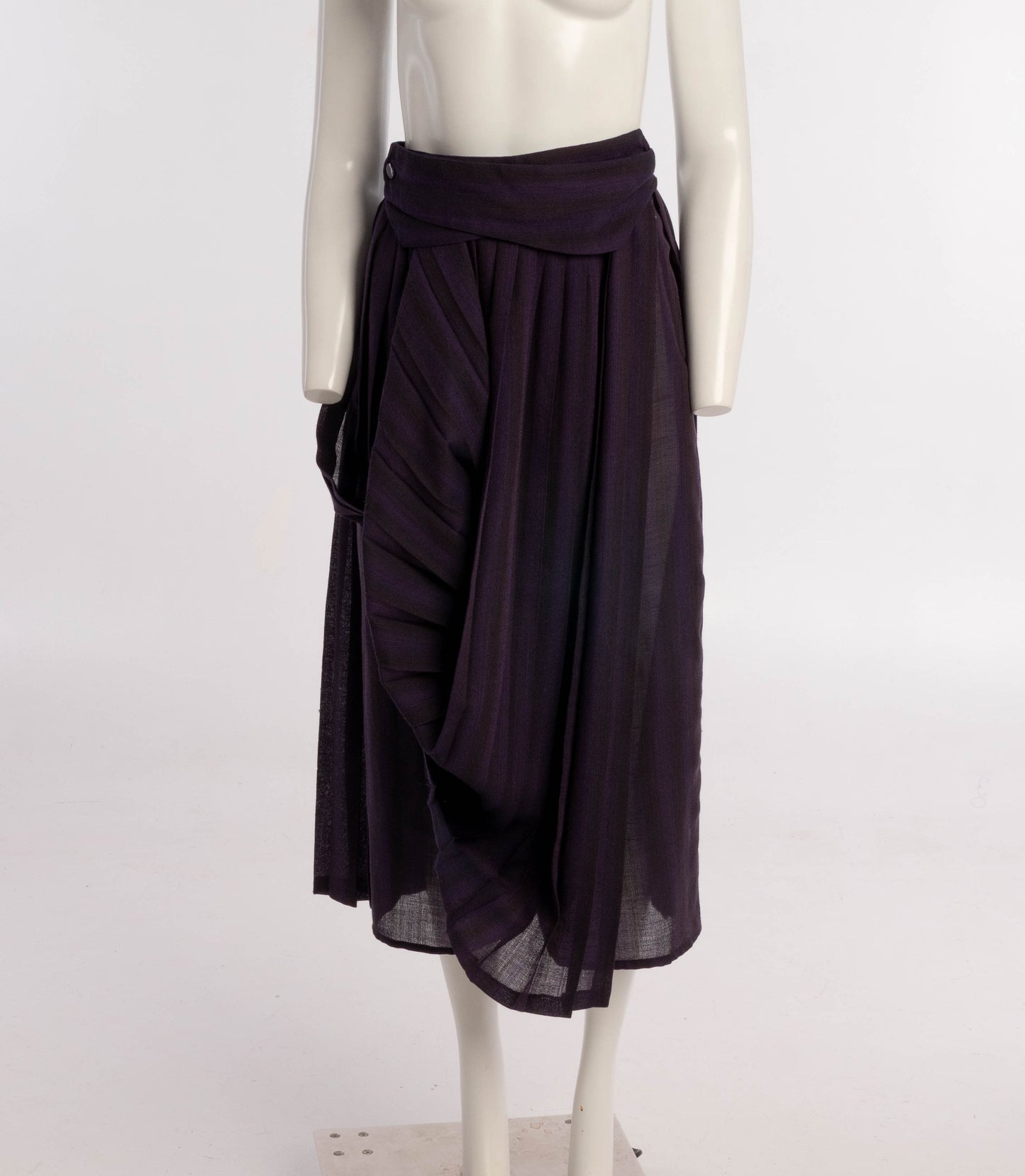 Nanni Strada Purple Wool Voile Trouser Kilt