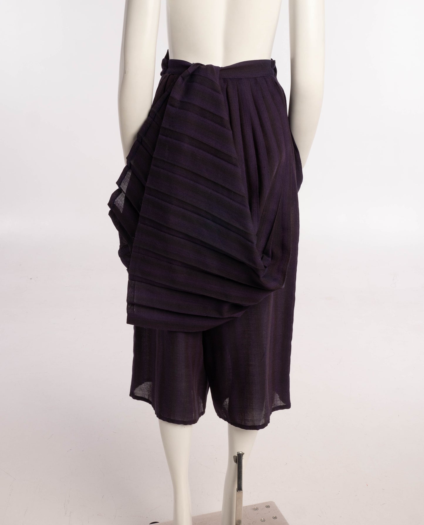 Nanni Strada Purple Wool Voile Trouser Kilt