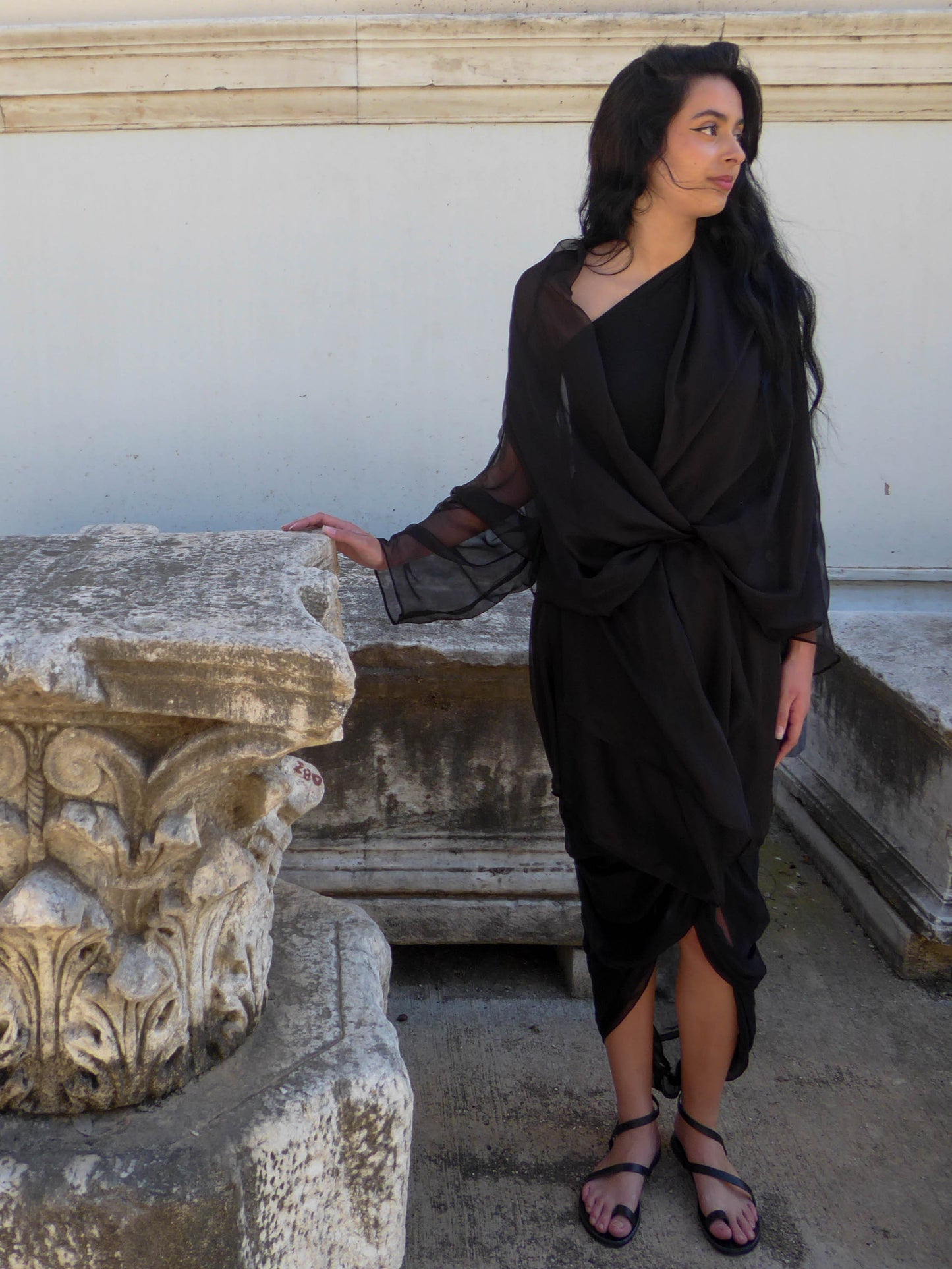 Celia Phillips Black Silk 'Acheron' Jacket