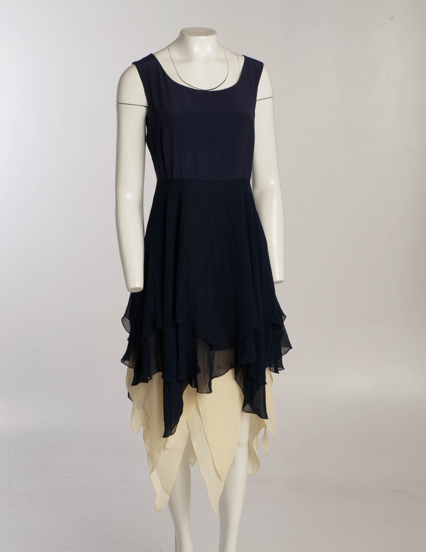 Blumarine Anna Molinari Navy Babydoll Dress