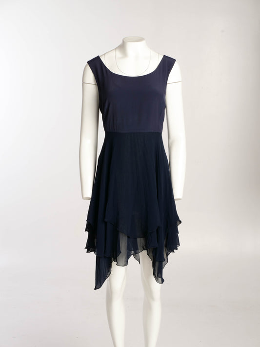 Blumarine Anna Molinari Navy Babydoll Dress