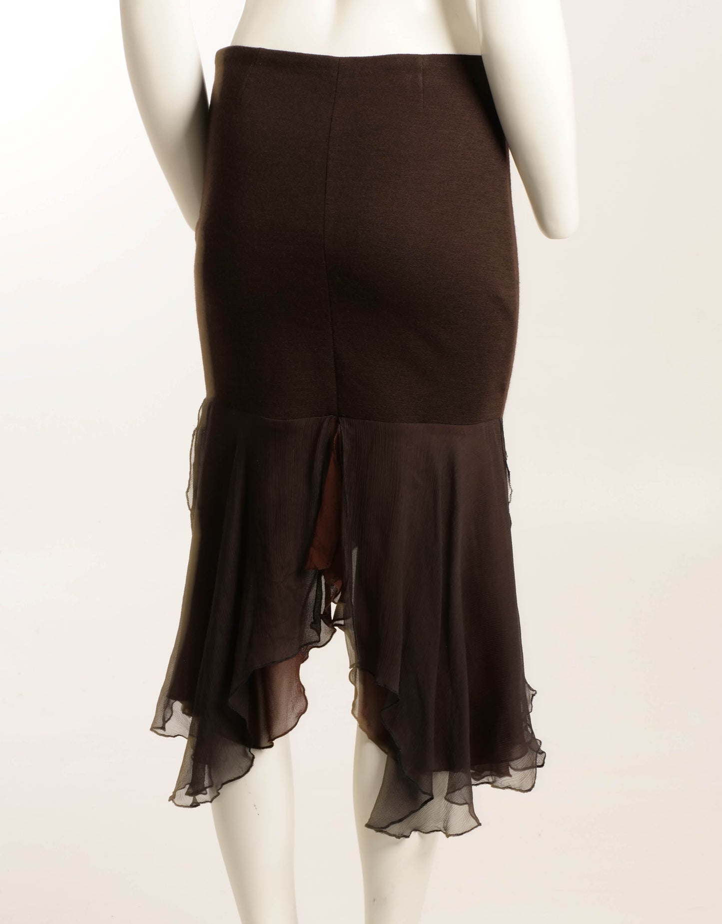 Romeo Gigli Silk and Wool Skirt