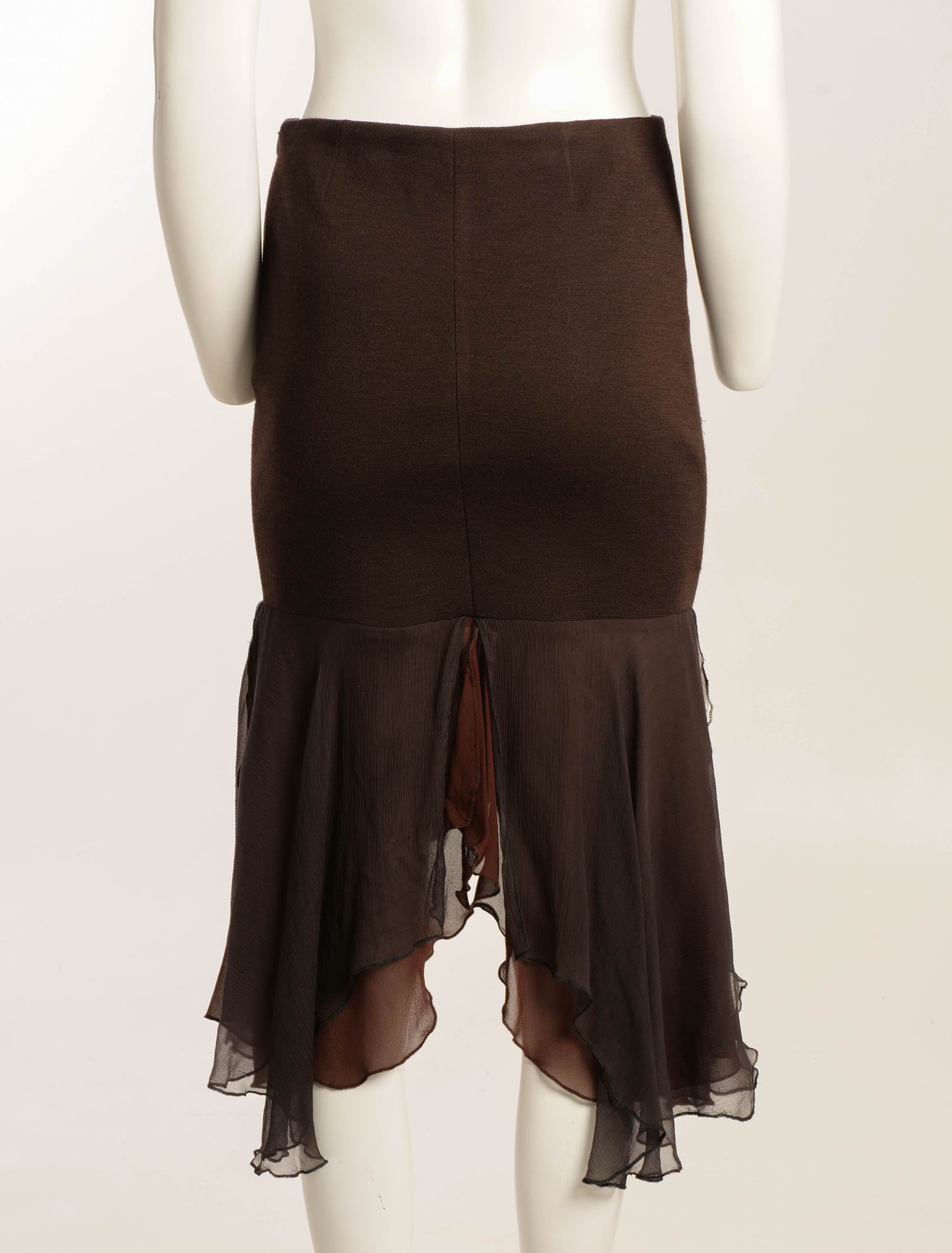 Romeo Gigli Silk and Wool Skirt