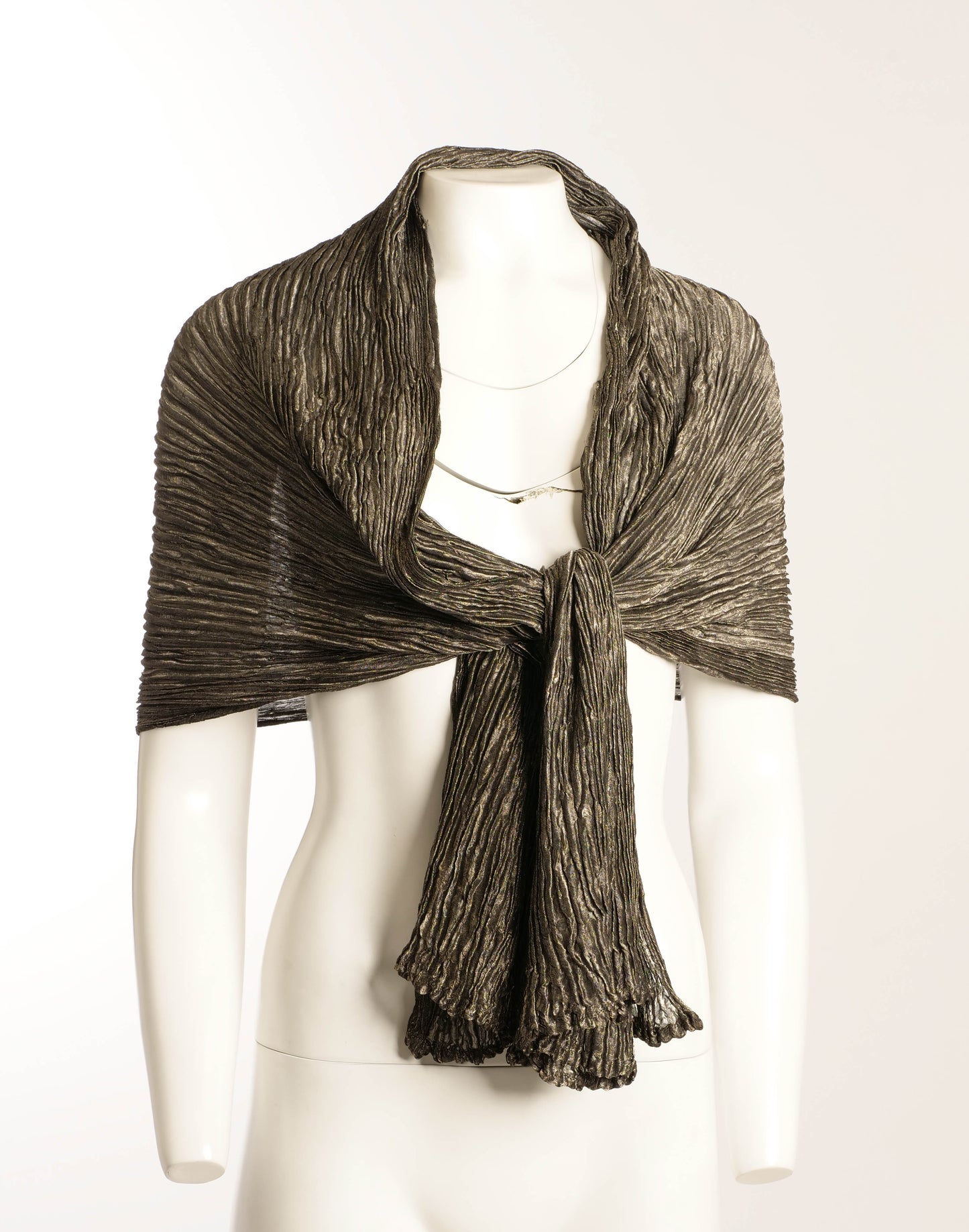 Bronze Silk Metal Shawl