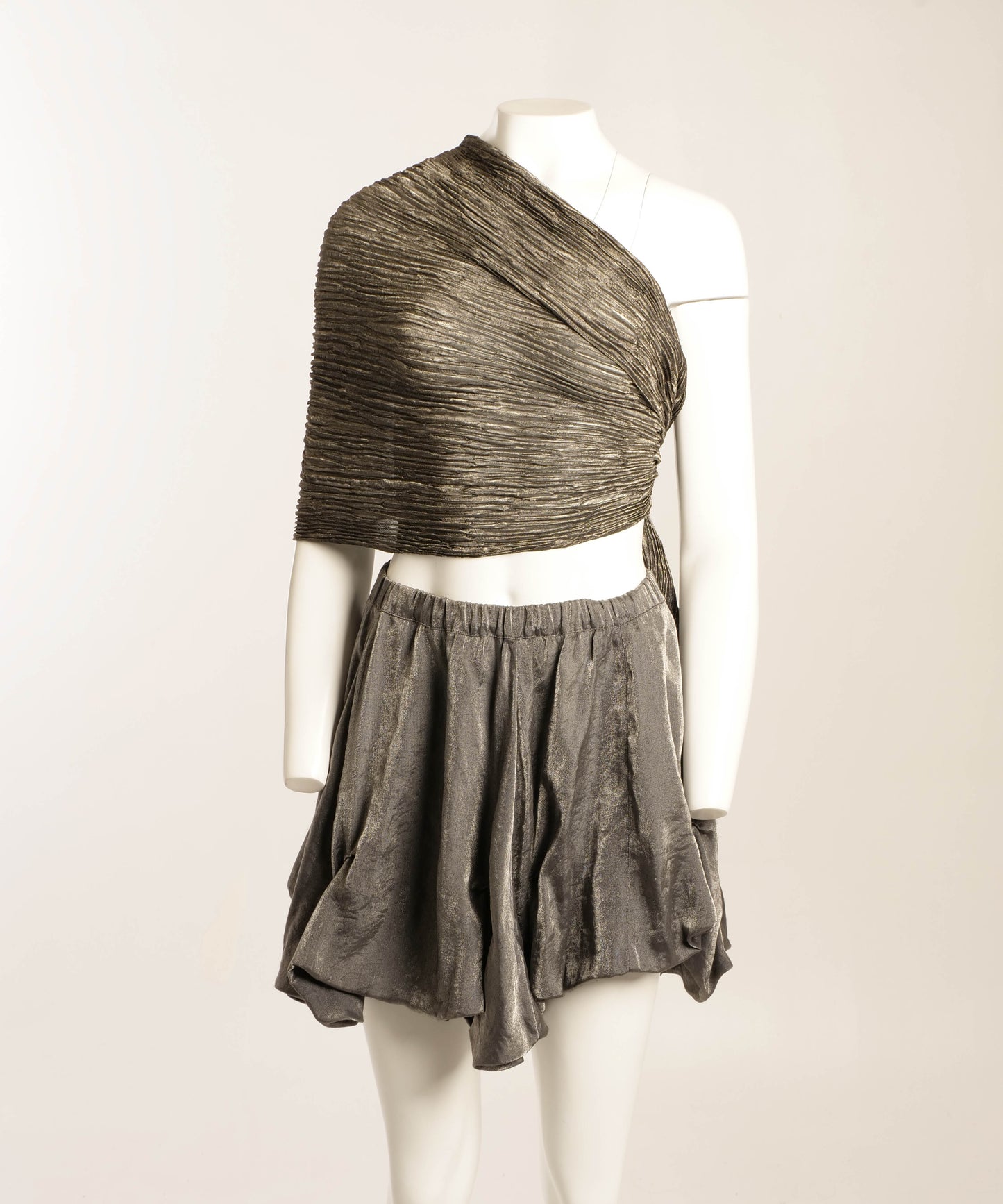 Kaat Tilley Silver Bubble Mini Skirt