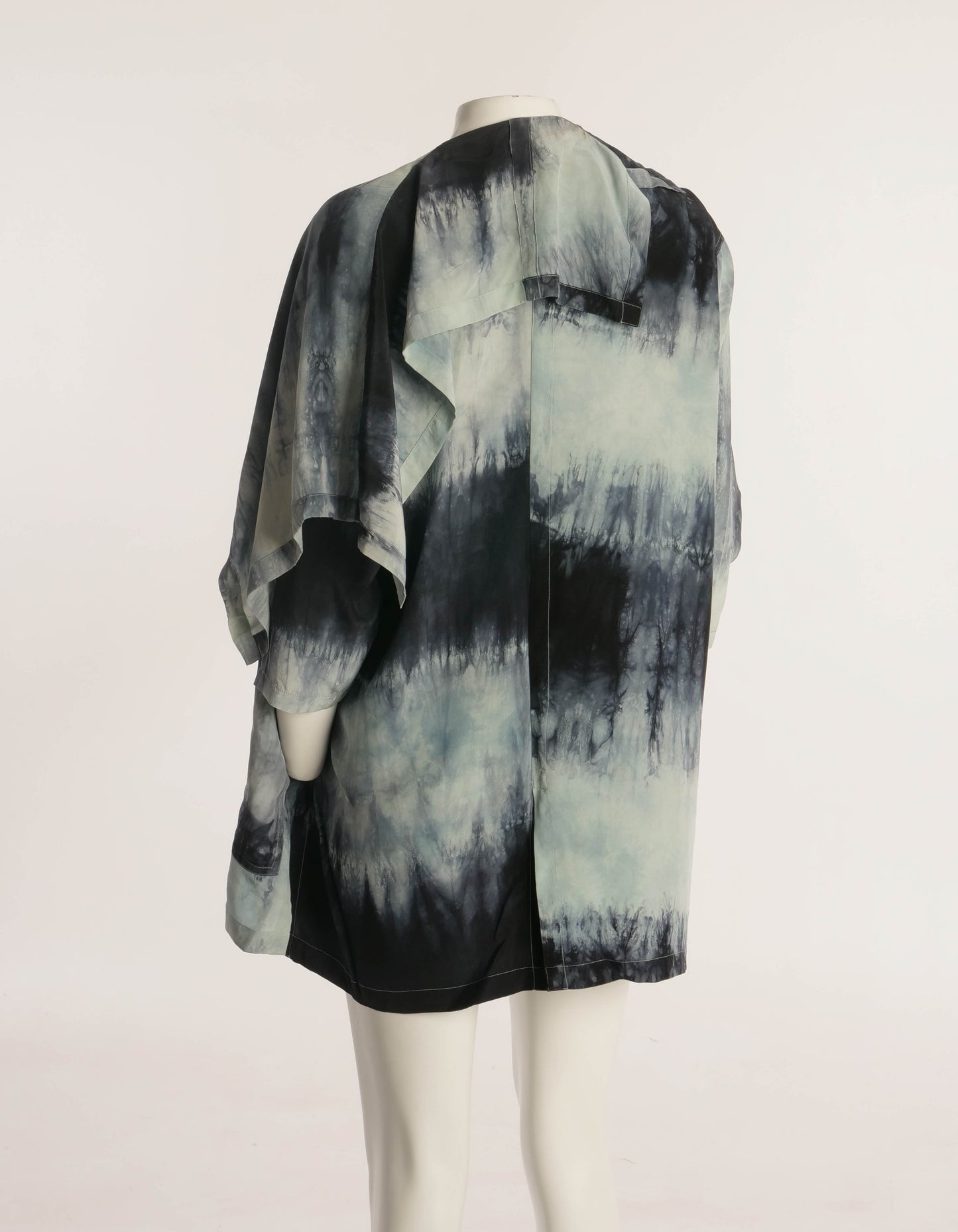 Workers for Freedom Indigo Dyed Silk Duster Jacket