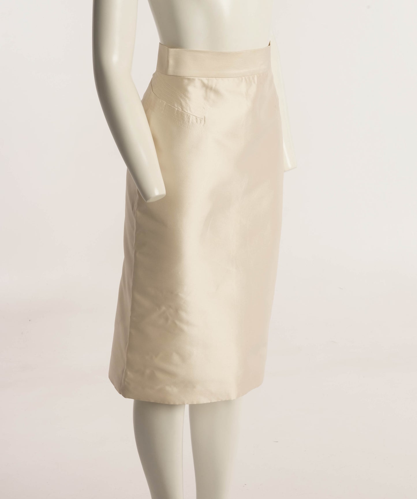 Boudicca Cream Silk Skirt