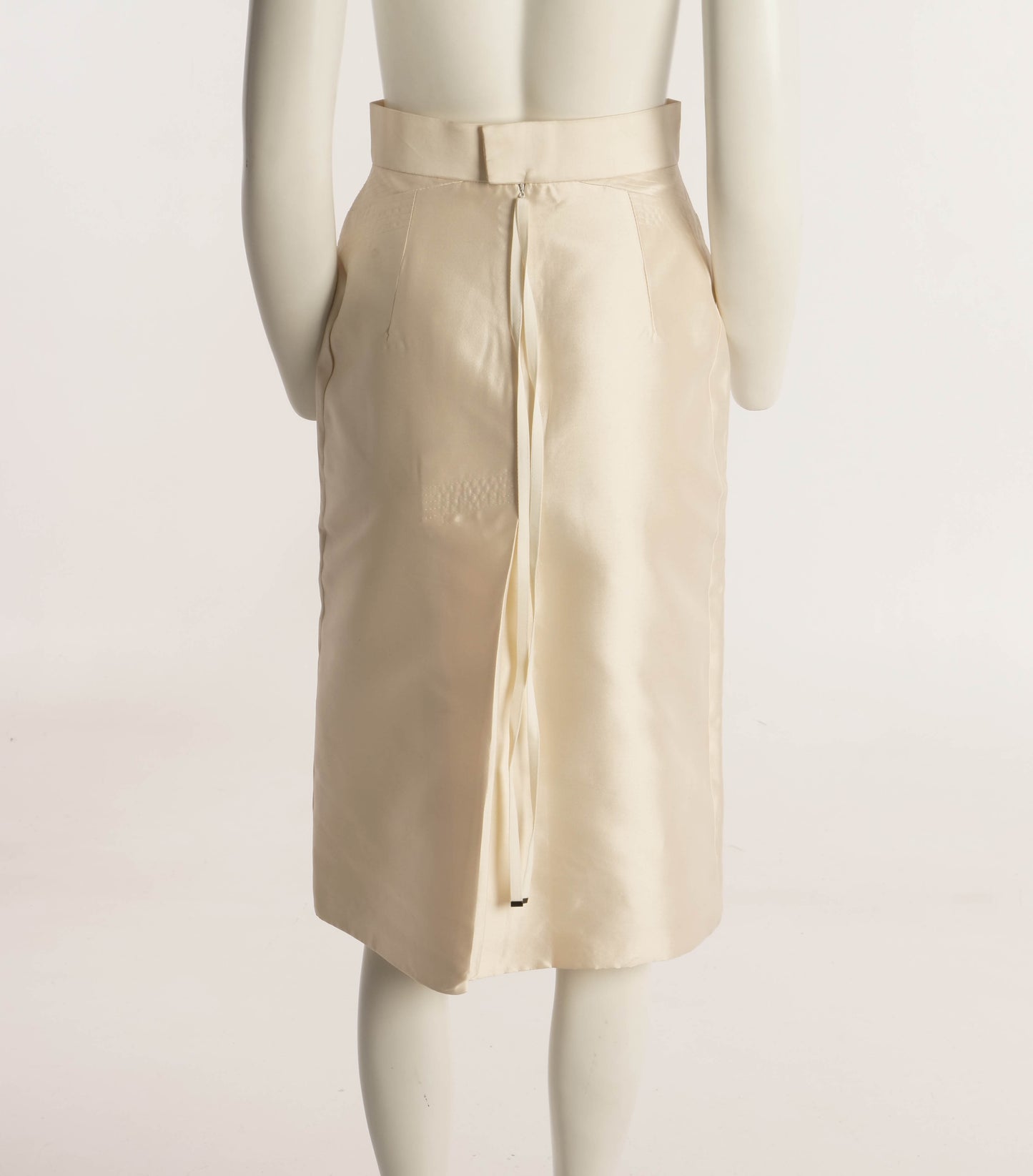 Boudicca Cream Silk Skirt