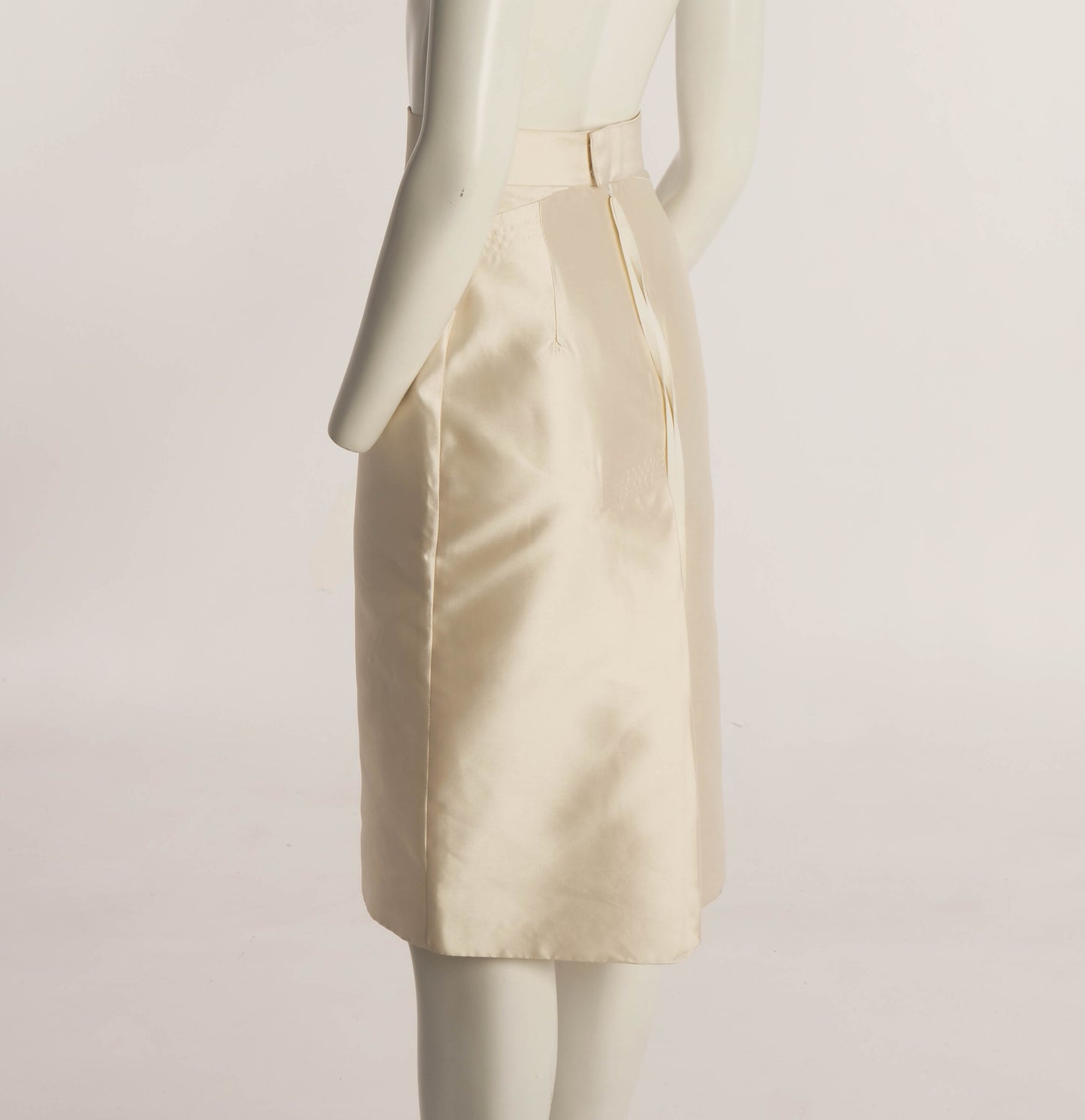 Boudicca Cream Silk Skirt